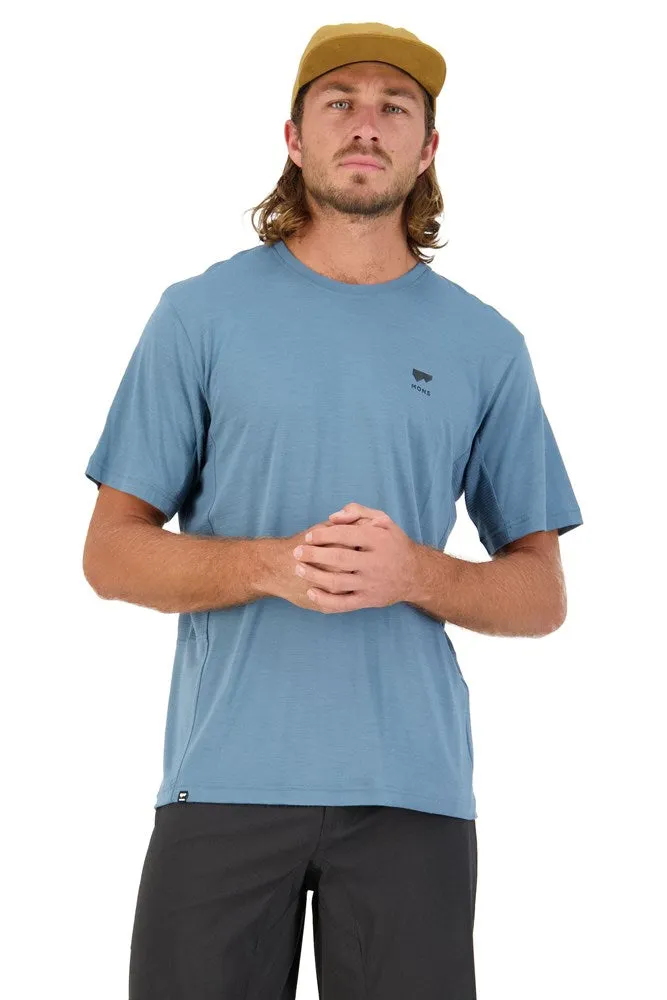 Mons Royale Tarn Merino Shift T-Shirt Blue Slate