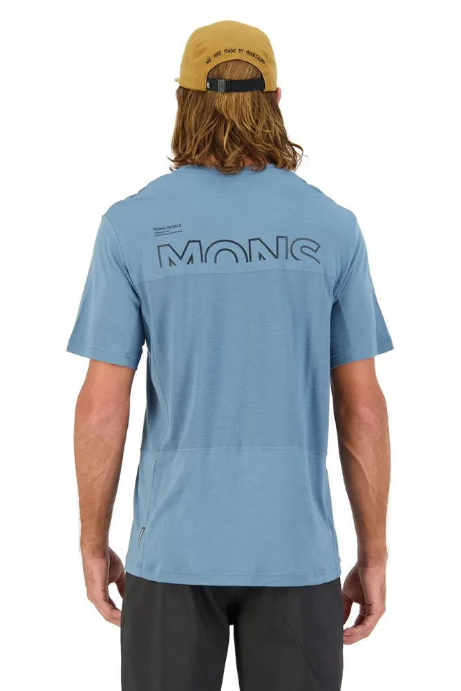 Mons Royale Tarn Merino Shift T-Shirt Blue Slate