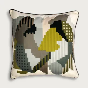 Mrs   Mr Luke Leopard Velvet Scatter Cushion