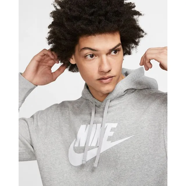 Nike Sportswear Club Fleece Men Lifestyle Hoody Grey/Silver/White