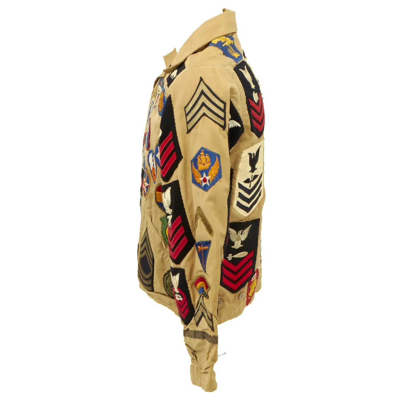 Original U.S. WWII Patched Souvenir Jacket