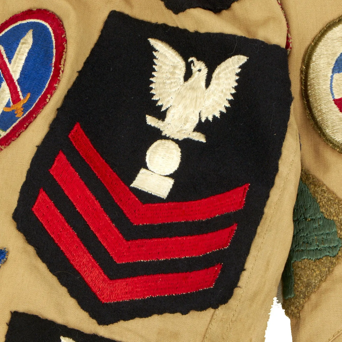 Original U.S. WWII Patched Souvenir Jacket