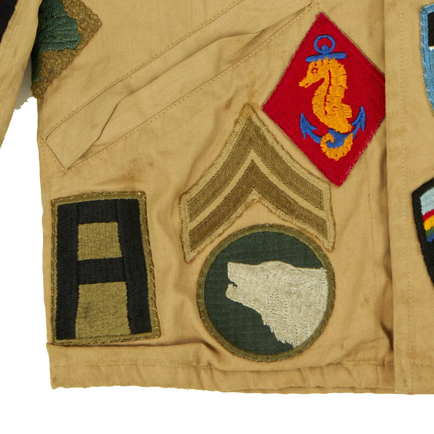 Original U.S. WWII Patched Souvenir Jacket