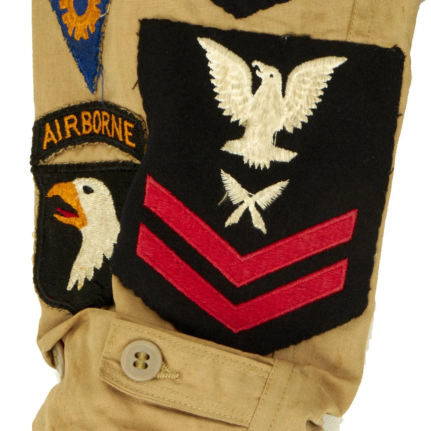 Original U.S. WWII Patched Souvenir Jacket