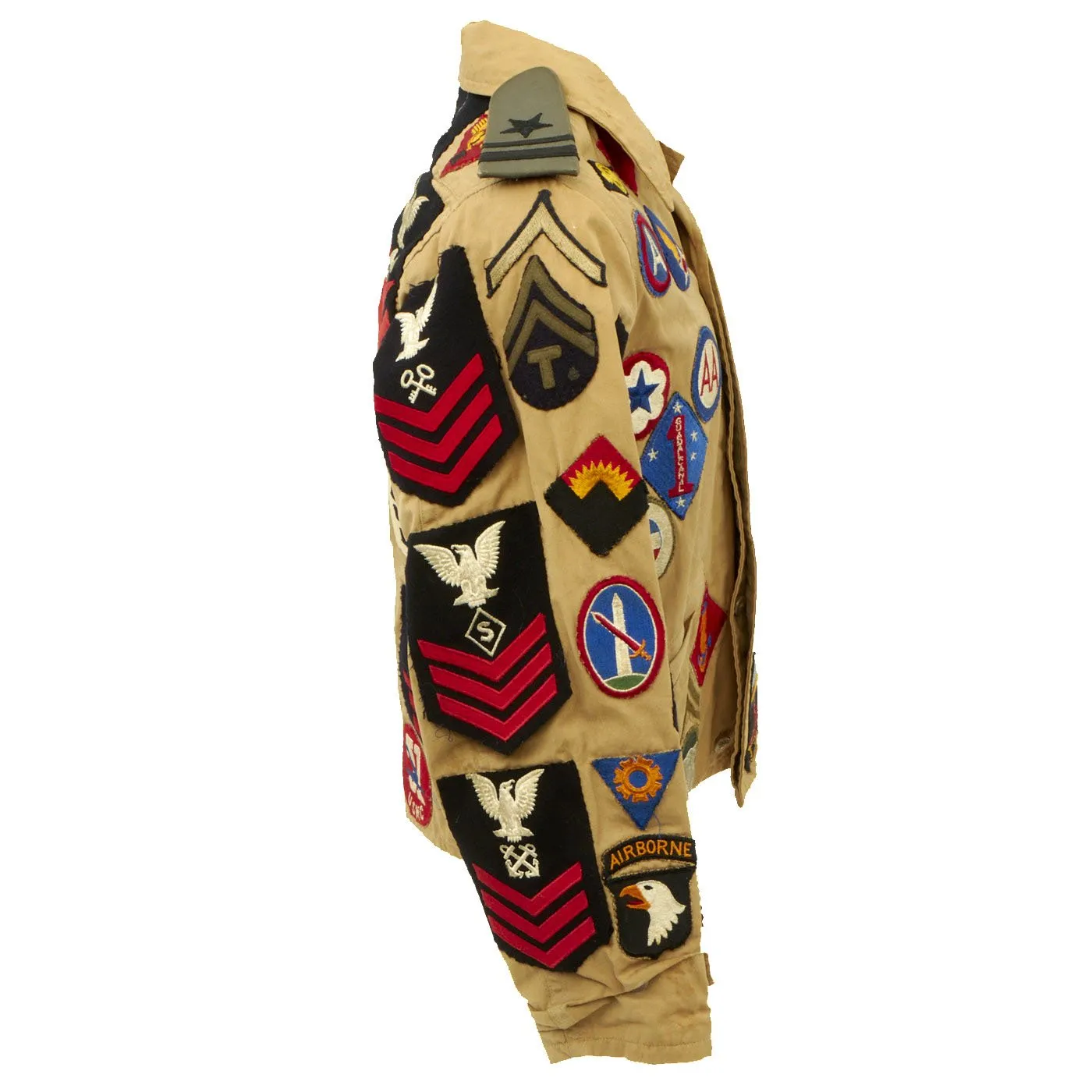 Original U.S. WWII Patched Souvenir Jacket