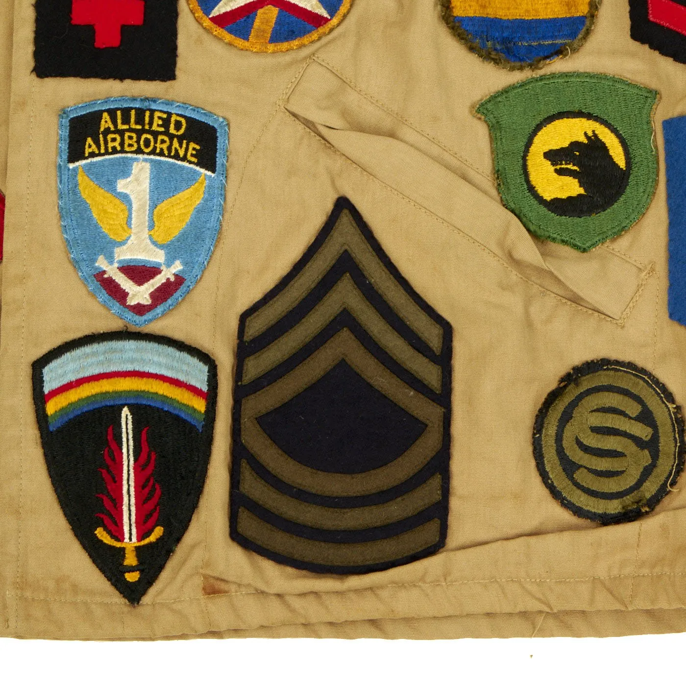 Original U.S. WWII Patched Souvenir Jacket