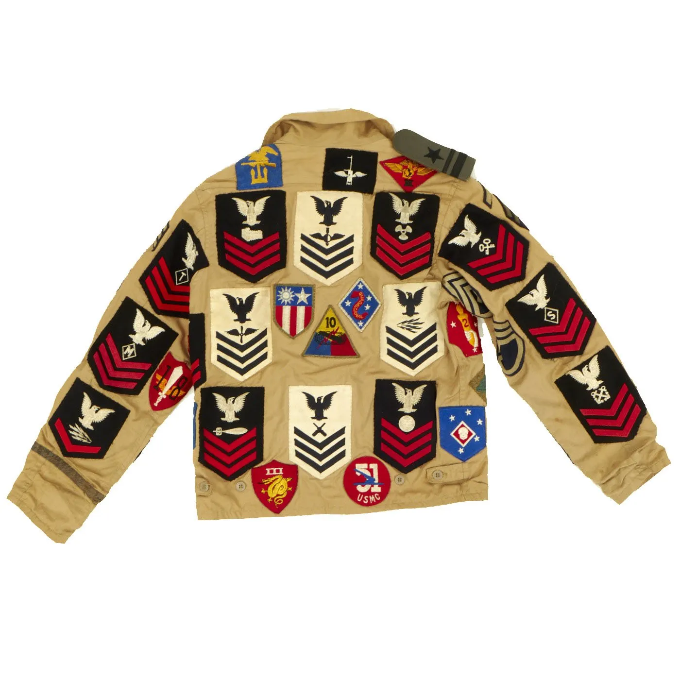 Original U.S. WWII Patched Souvenir Jacket