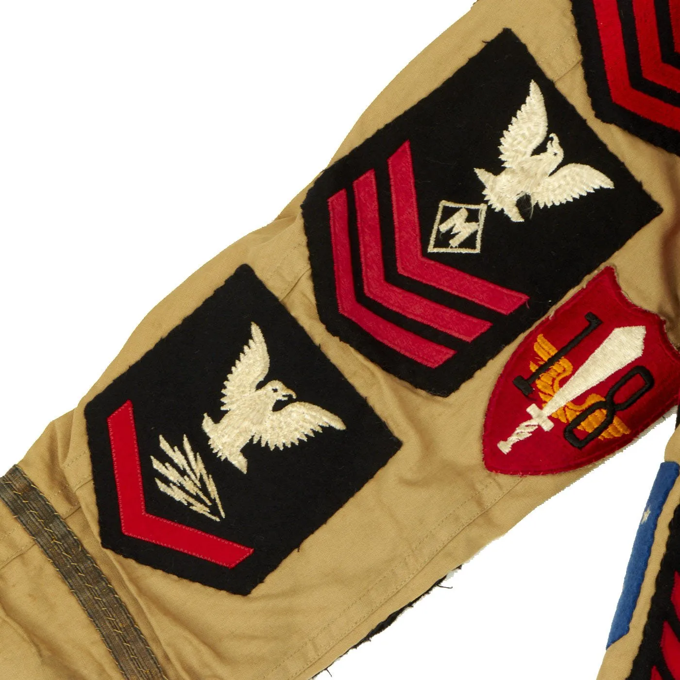 Original U.S. WWII Patched Souvenir Jacket