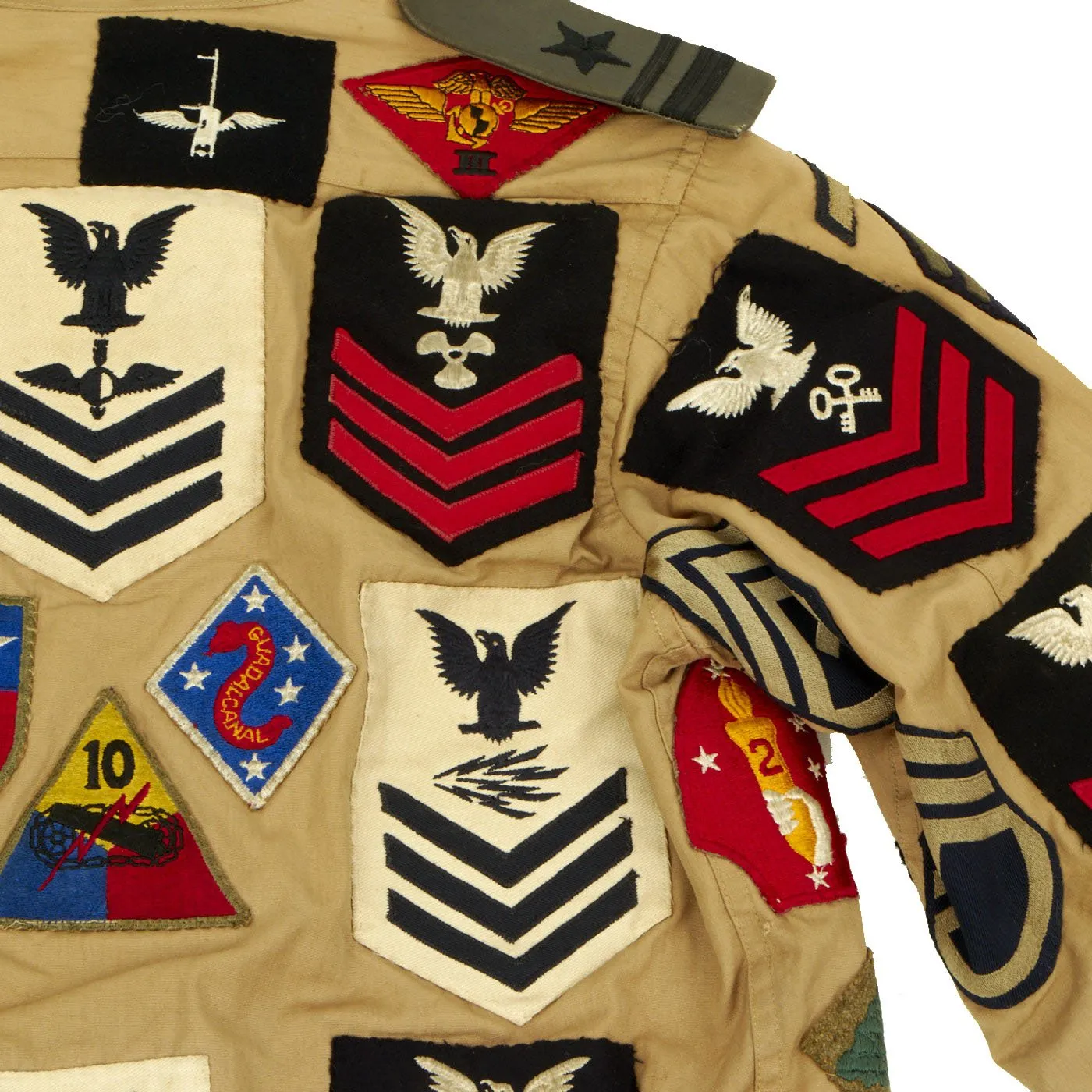 Original U.S. WWII Patched Souvenir Jacket