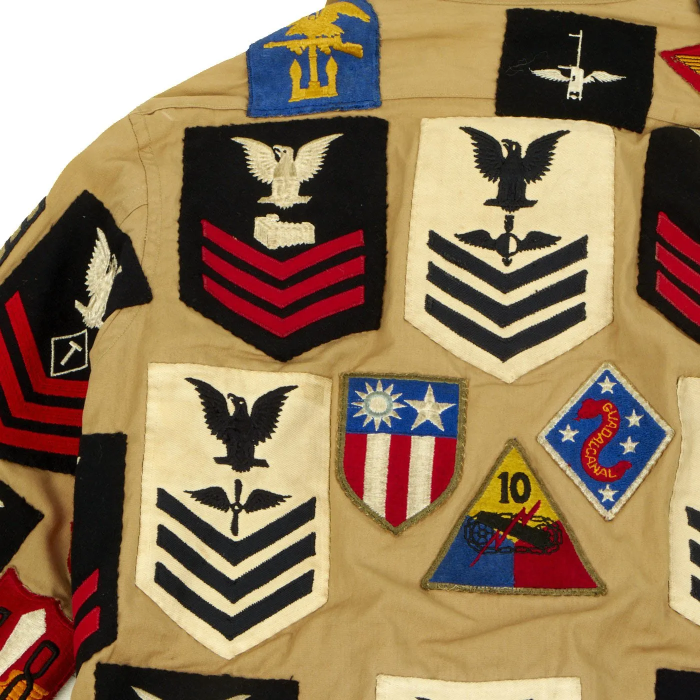 Original U.S. WWII Patched Souvenir Jacket