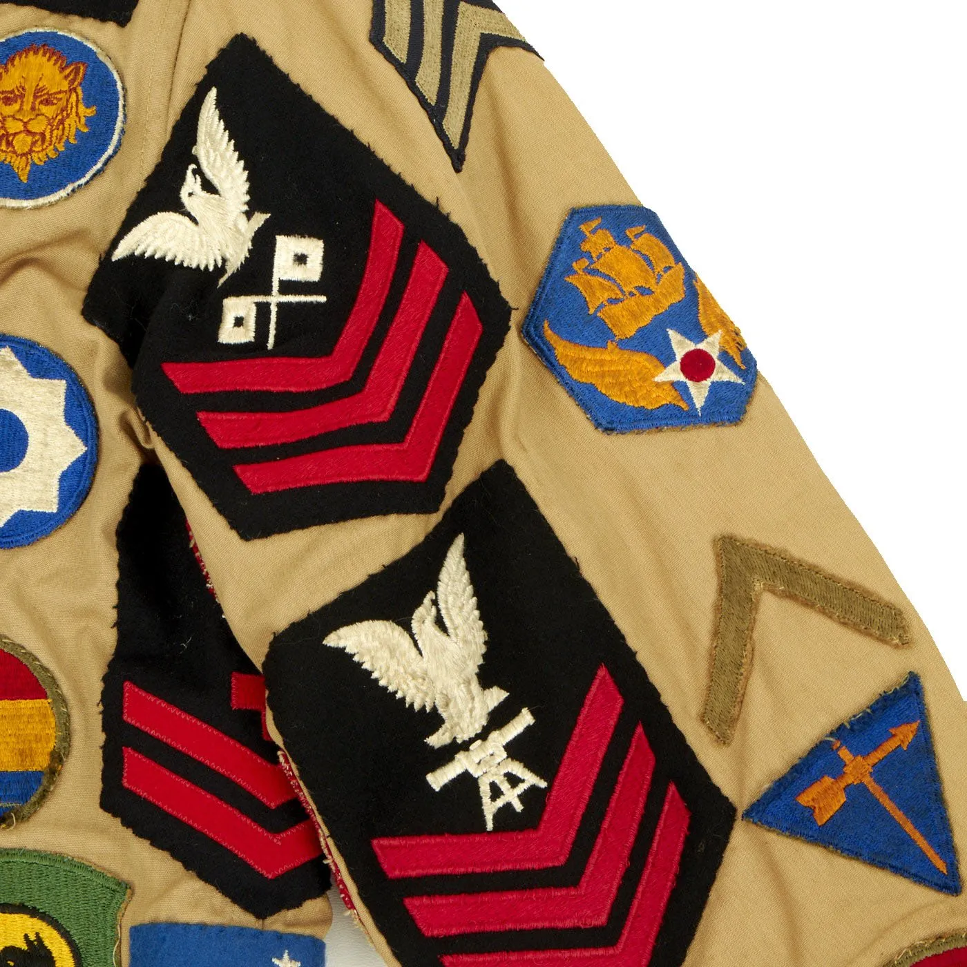 Original U.S. WWII Patched Souvenir Jacket