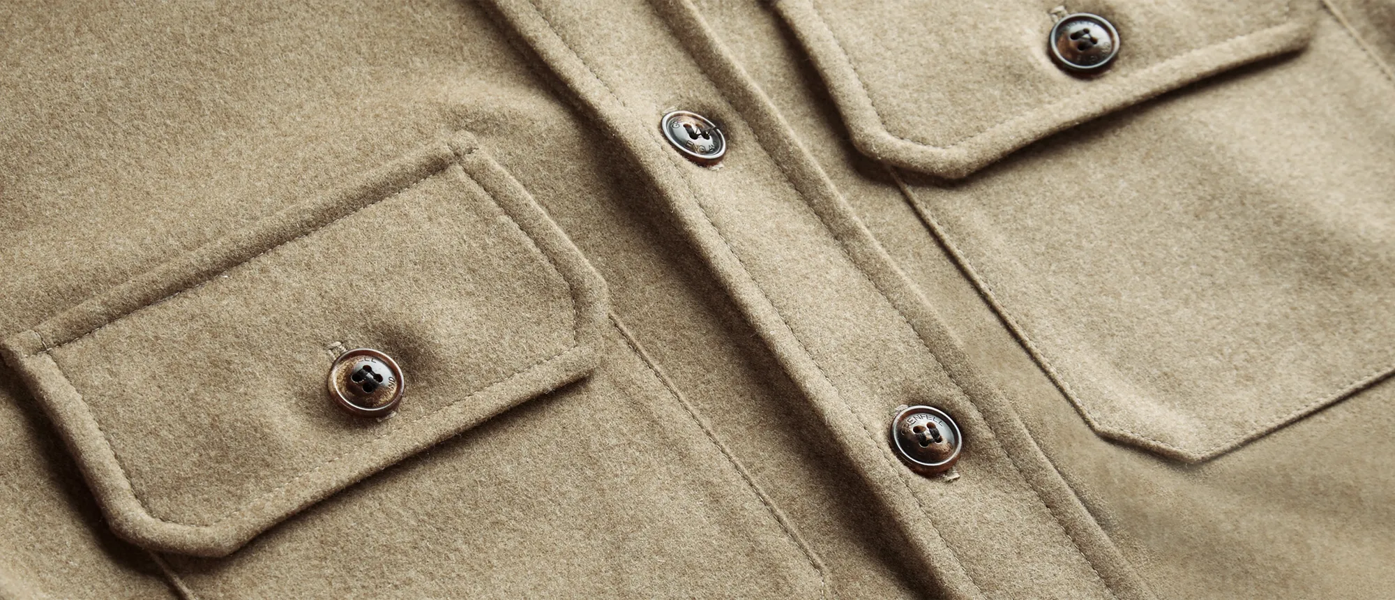 Overshirt - Merino Wool Camel