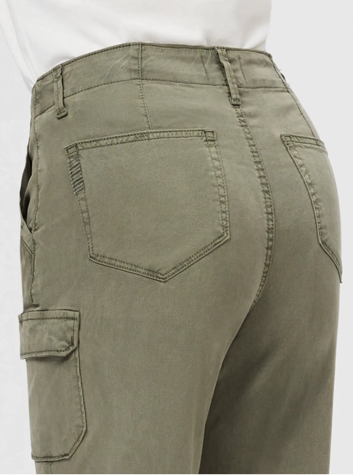 Paige Drew With Cargo Pockets - Vintage Green Ivy