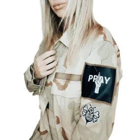 PCH THE LABEL Authentic Vintage Military Camp Jacket