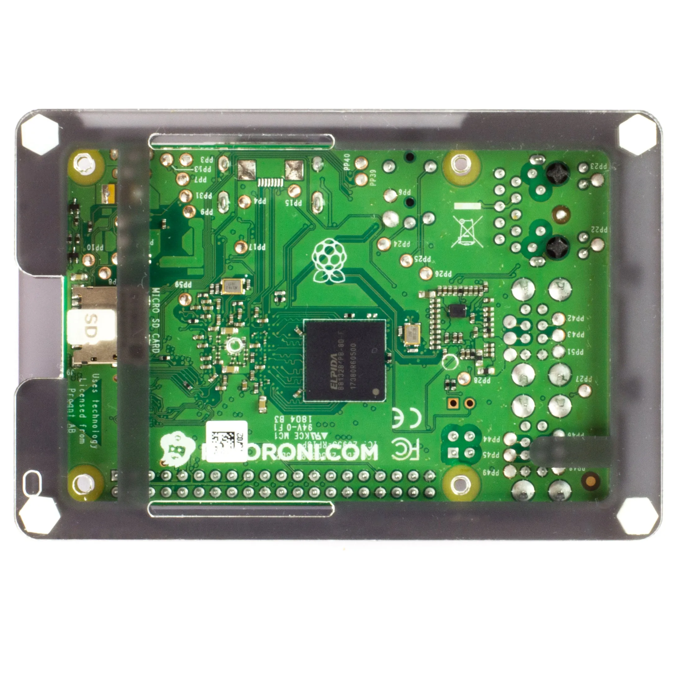 Pibow 3 B  Coupé (Raspberry Pi 3 B , 3, & 2)