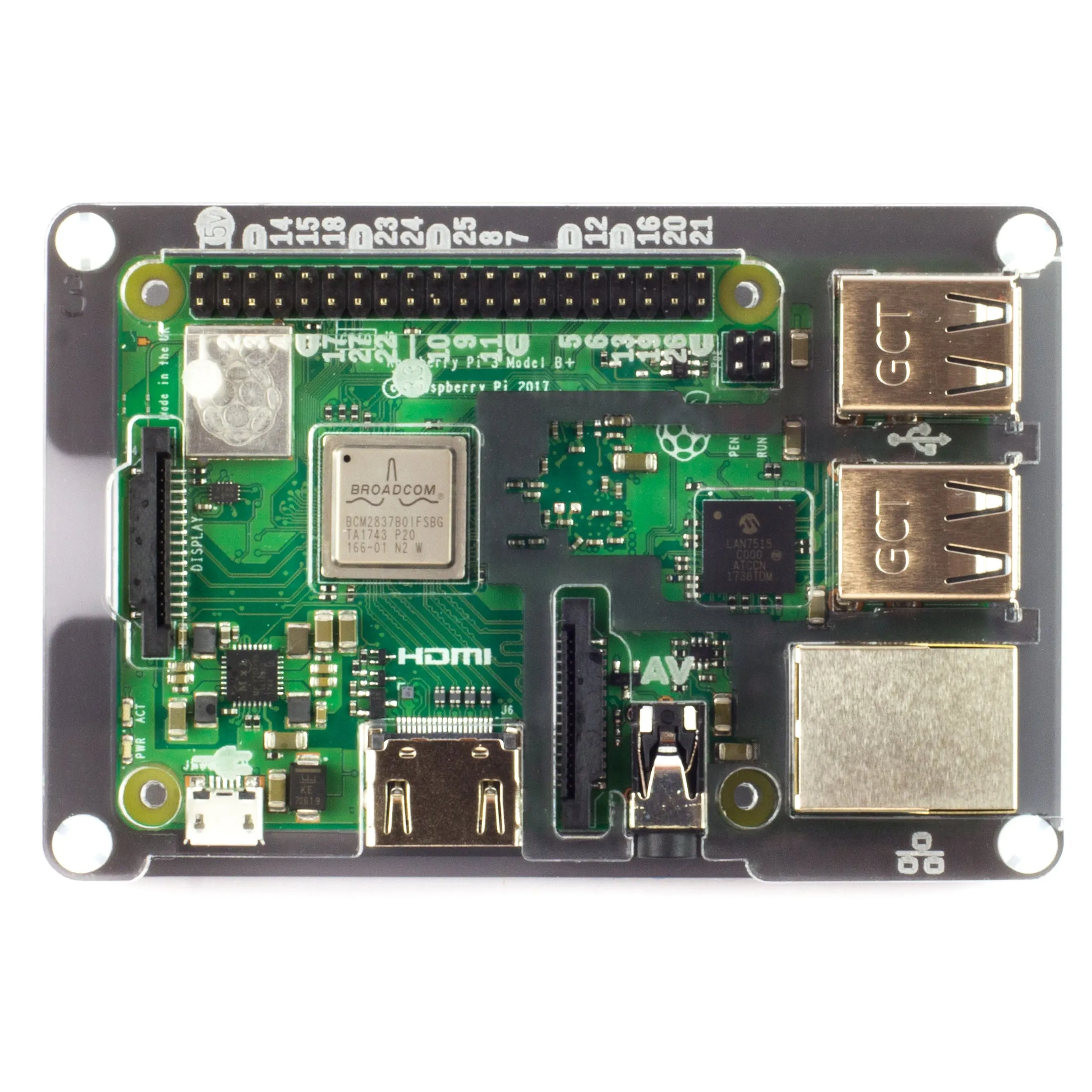 Pibow 3 B  Coupé (Raspberry Pi 3 B , 3, & 2)