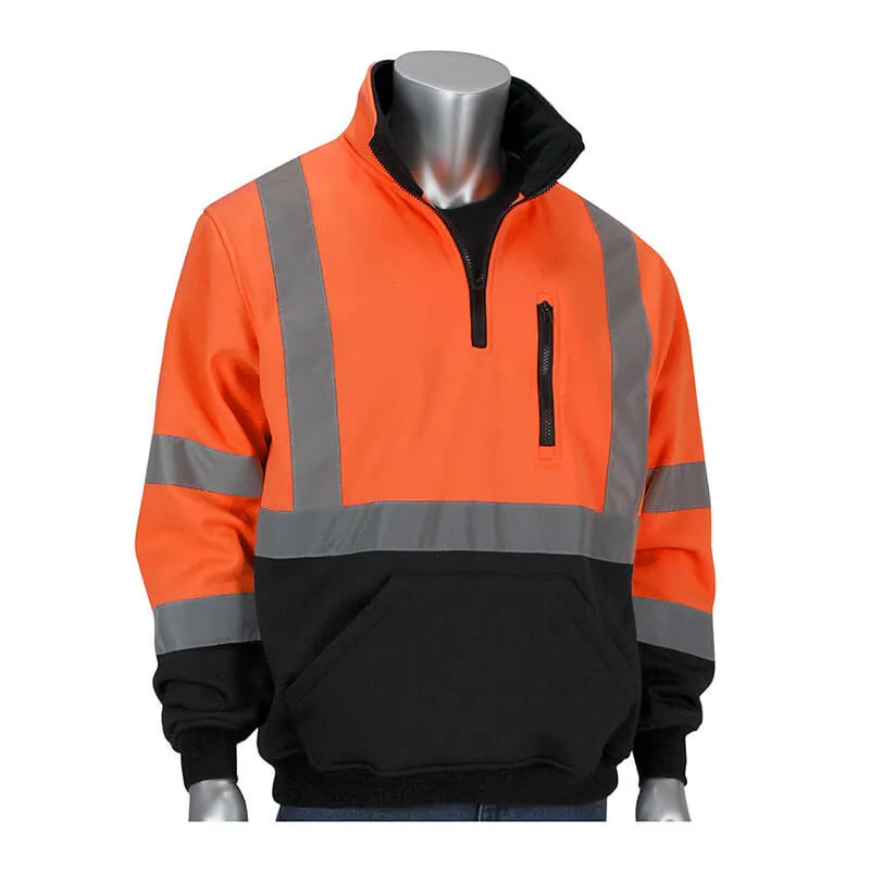 PIP ANSI Type R Class 3 Quarter-Zip Pullover Sweatshirt