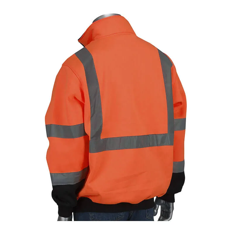 PIP ANSI Type R Class 3 Quarter-Zip Pullover Sweatshirt
