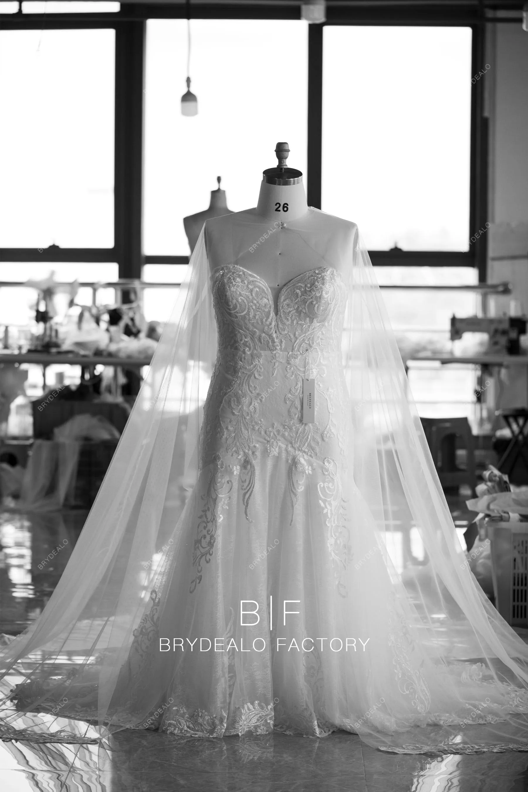 Plus Size Wild Lace Sweetheart Modern Trumpet Watteau Train Wedding Dress