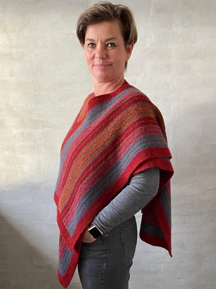 Promenade shawl by Hanne Falkenberg, No 20 knitting kit (6 colors)