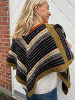 Promenade shawl by Hanne Falkenberg, No 20 knitting kit (6 colors)