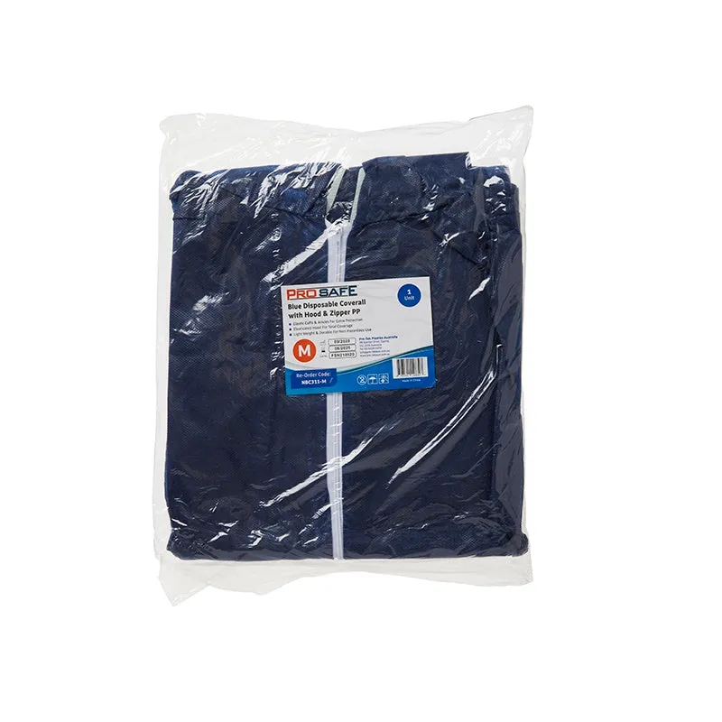 ProSafe Blue Disposable Coverall PP 1 Unit Damaged Packaging