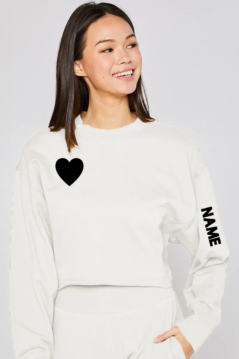 Queen of Hearts White Crewneck