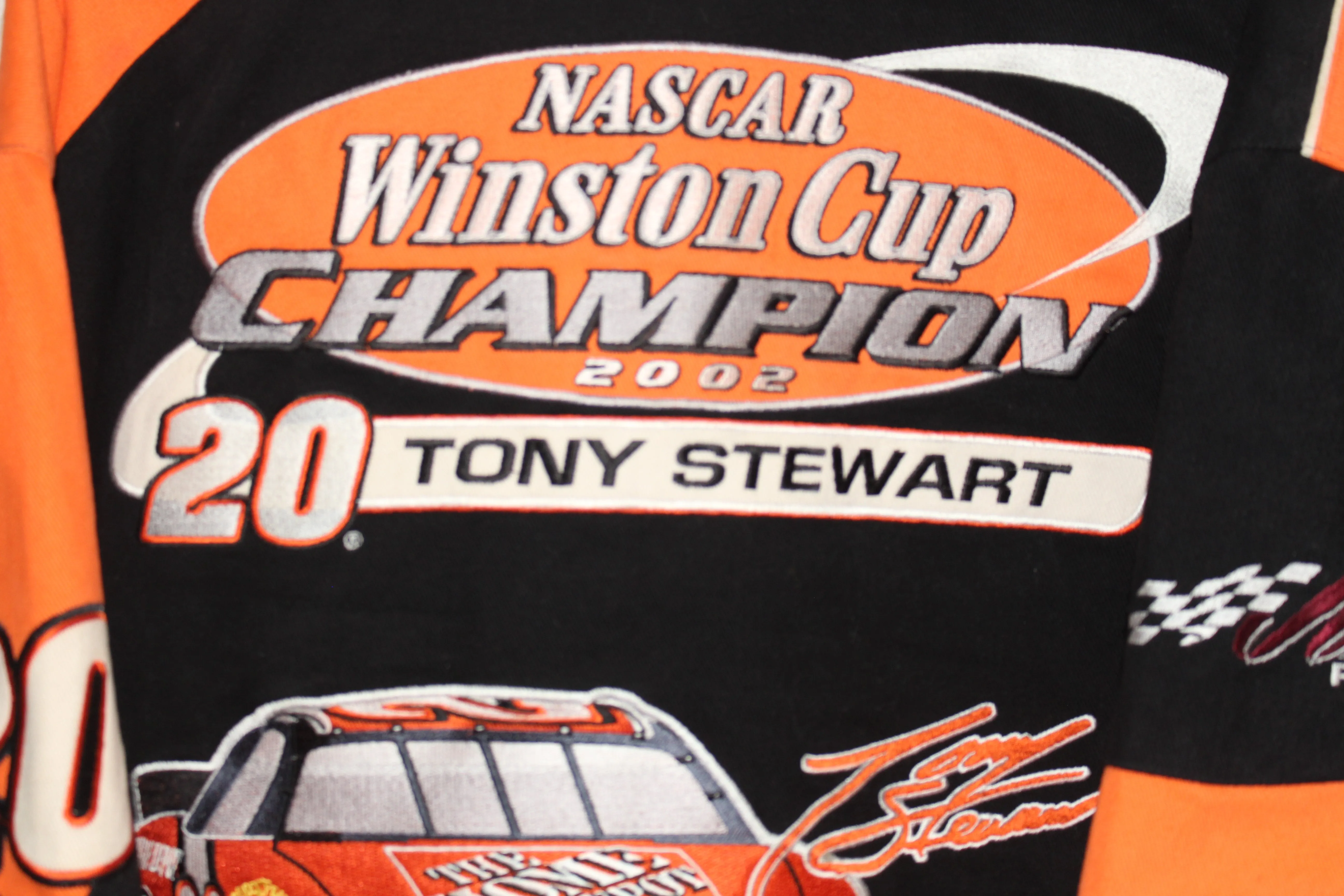 Rare 2002 Champion Tony Stewart #20 Home Depot Racing NASCAR Jacket (XL)
