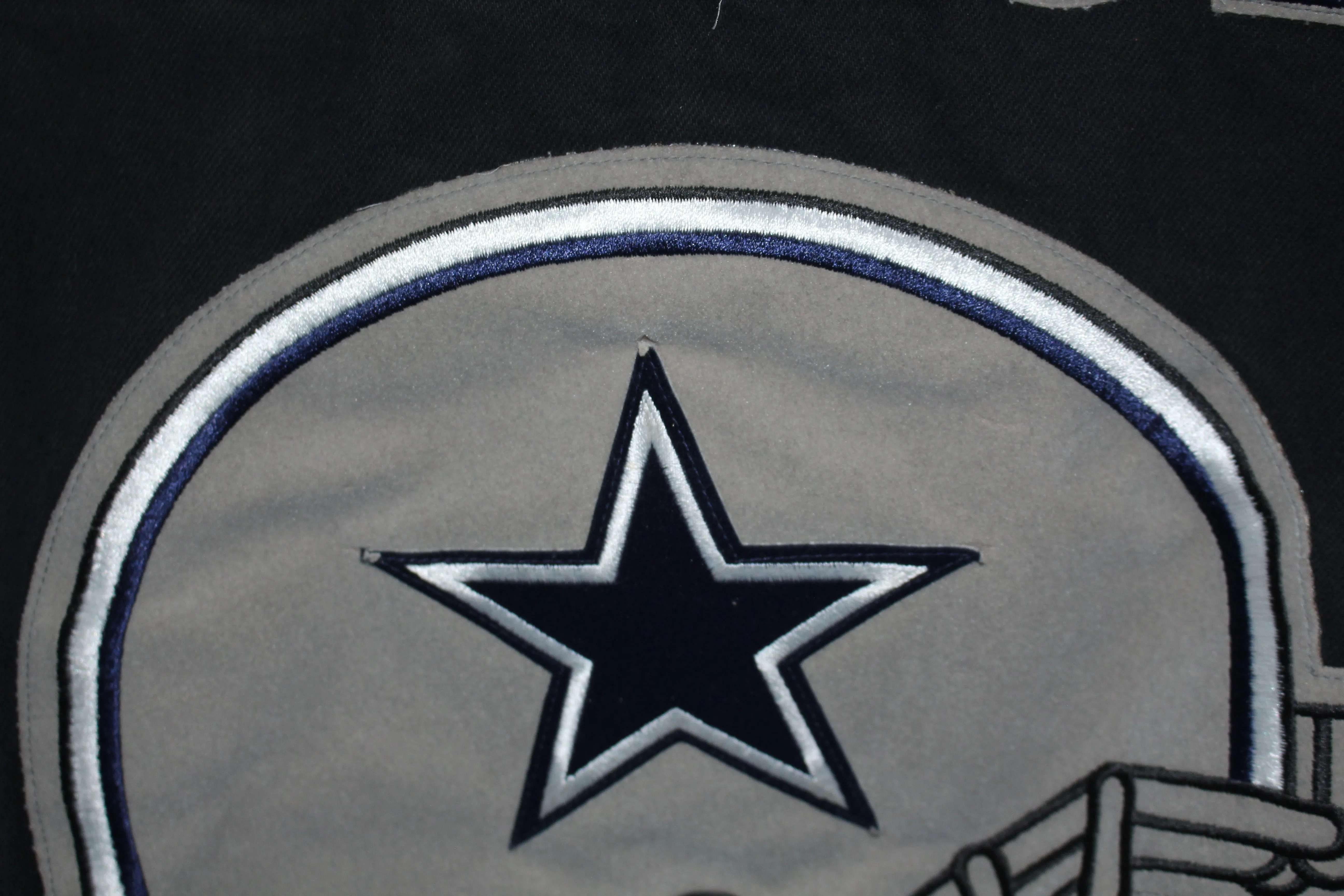 Rare Dallas Cowboys Denim Leather Jeff Hamilton Jacket (XL)