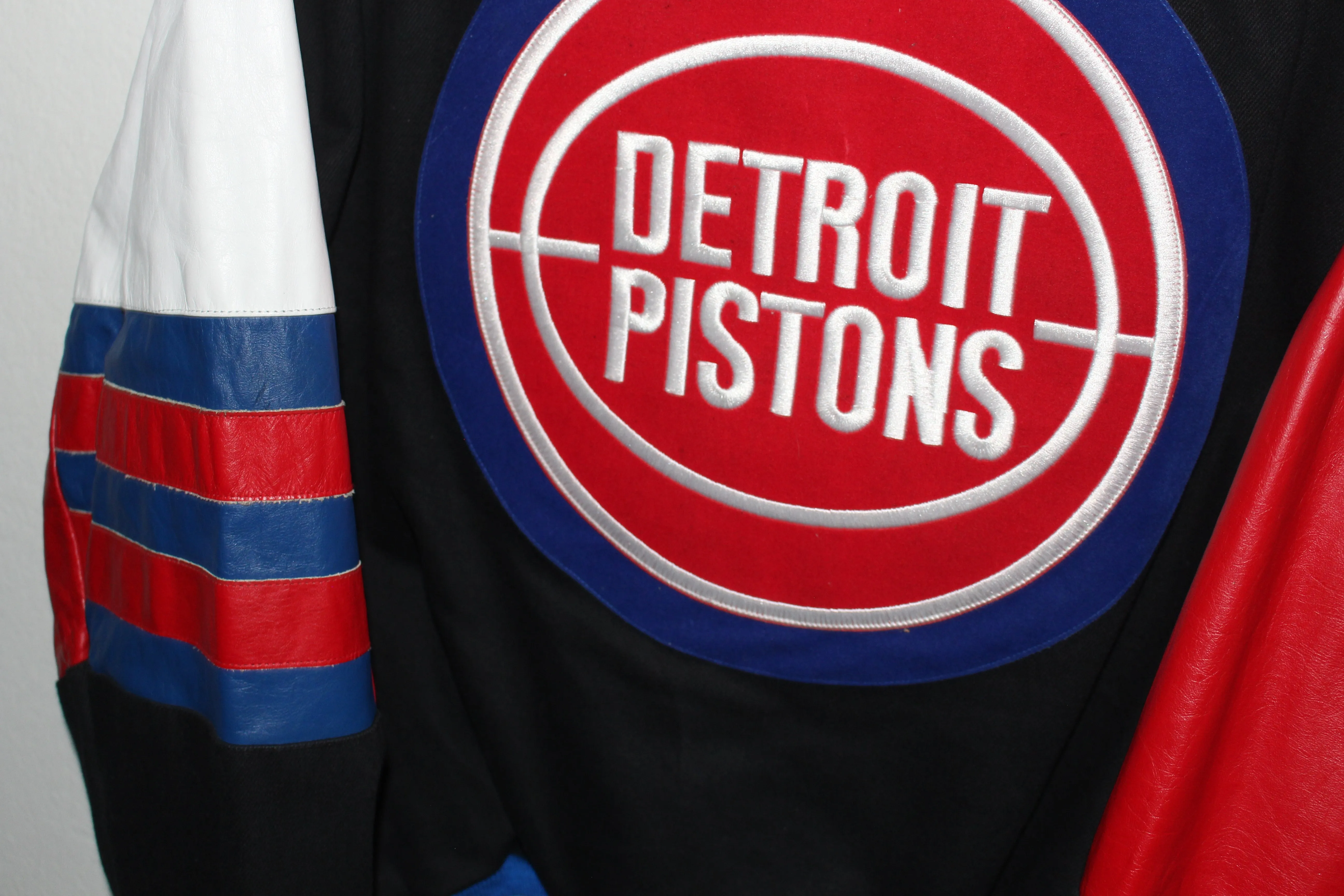 Rare Detroit Pistons Jeff Hamilton Leather Jacket (XL)