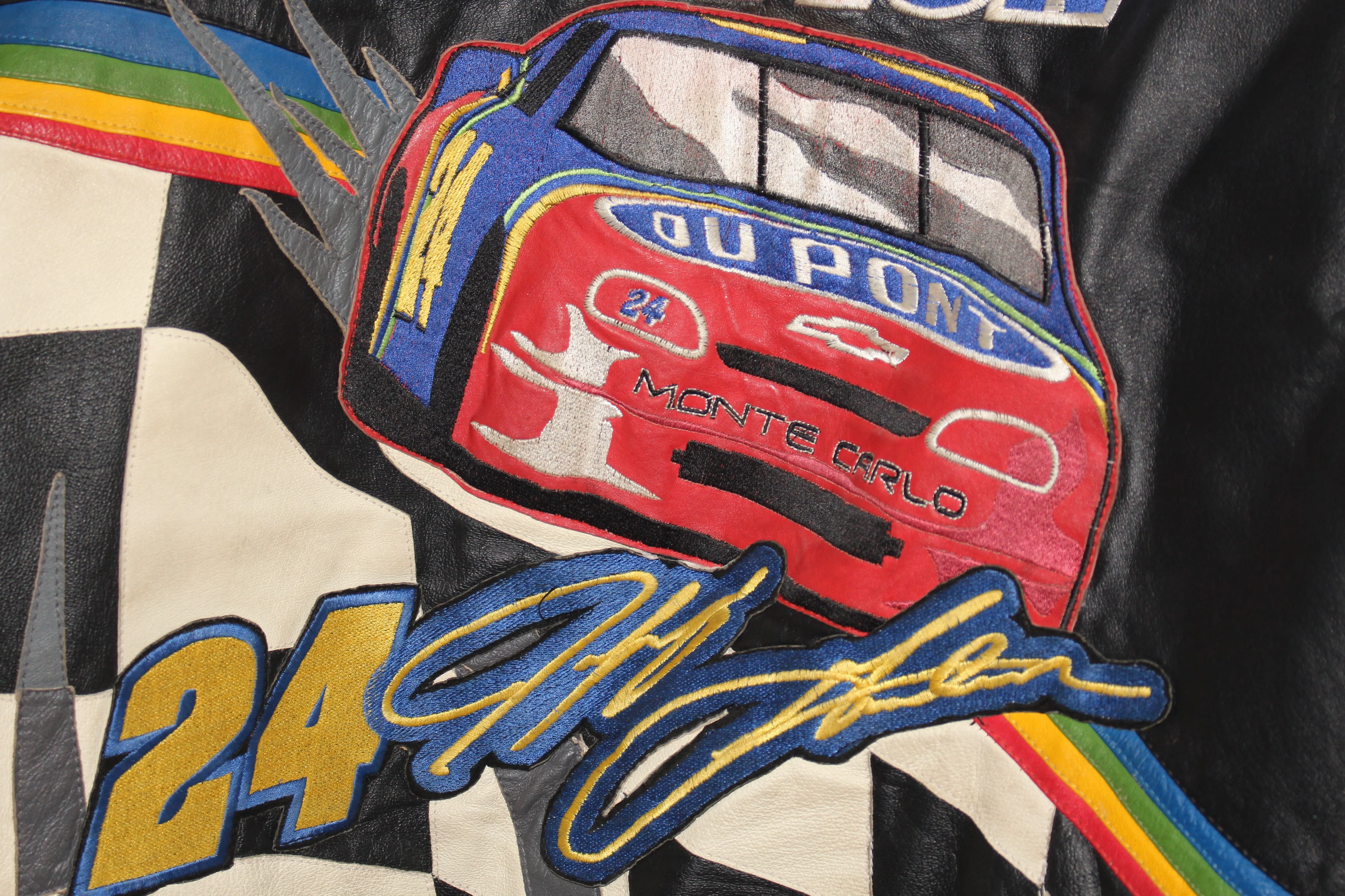Rare DuPont 1998 Jeff Gordon 3 Time Winston Cup Leather Jacket (L)