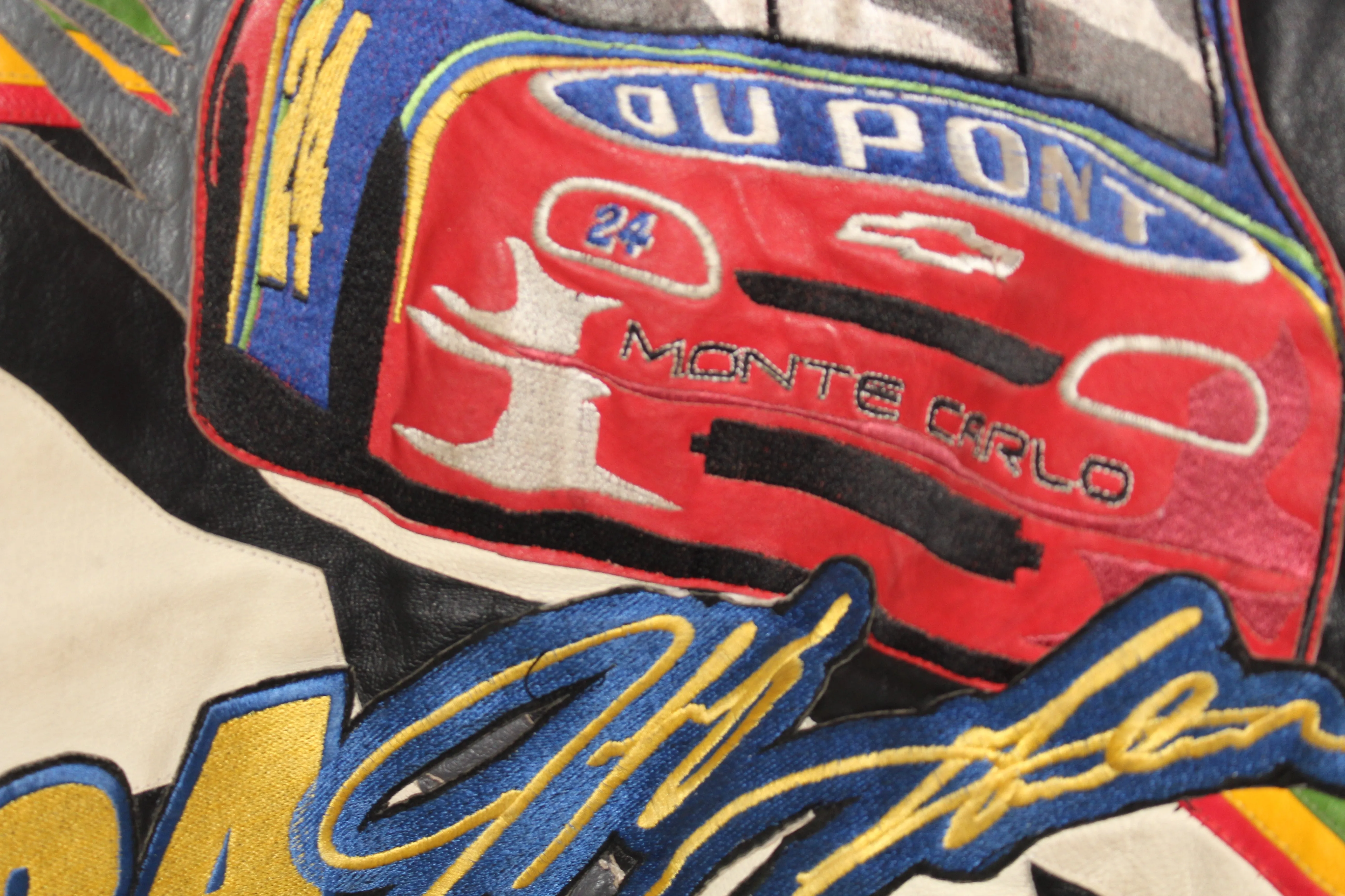Rare DuPont 1998 Jeff Gordon 3 Time Winston Cup Leather Jacket (L)