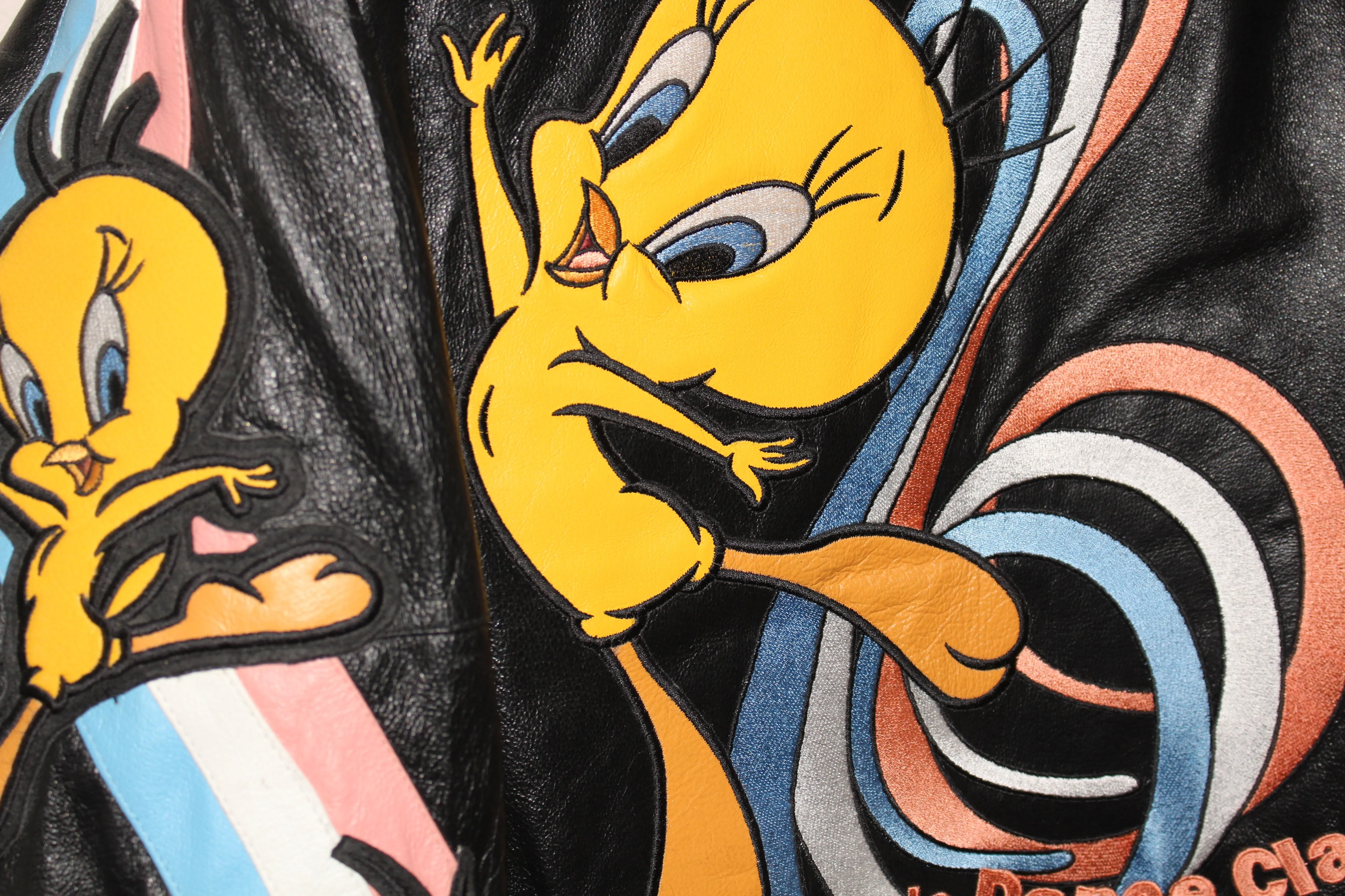 Rare Looney Tunes Tweety Bird Leather Jacket (L)