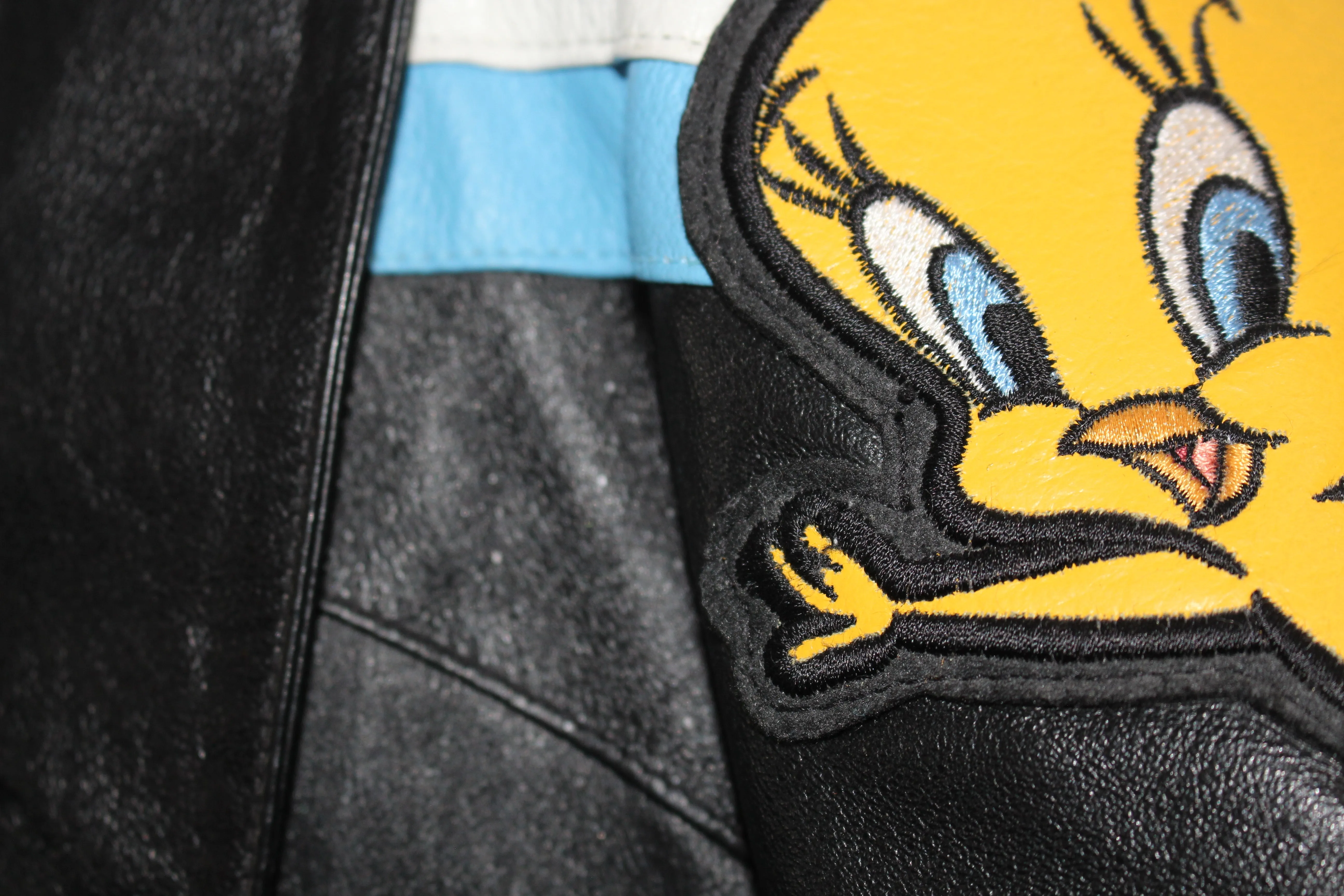 Rare Looney Tunes Tweety Bird Leather Jacket (L)