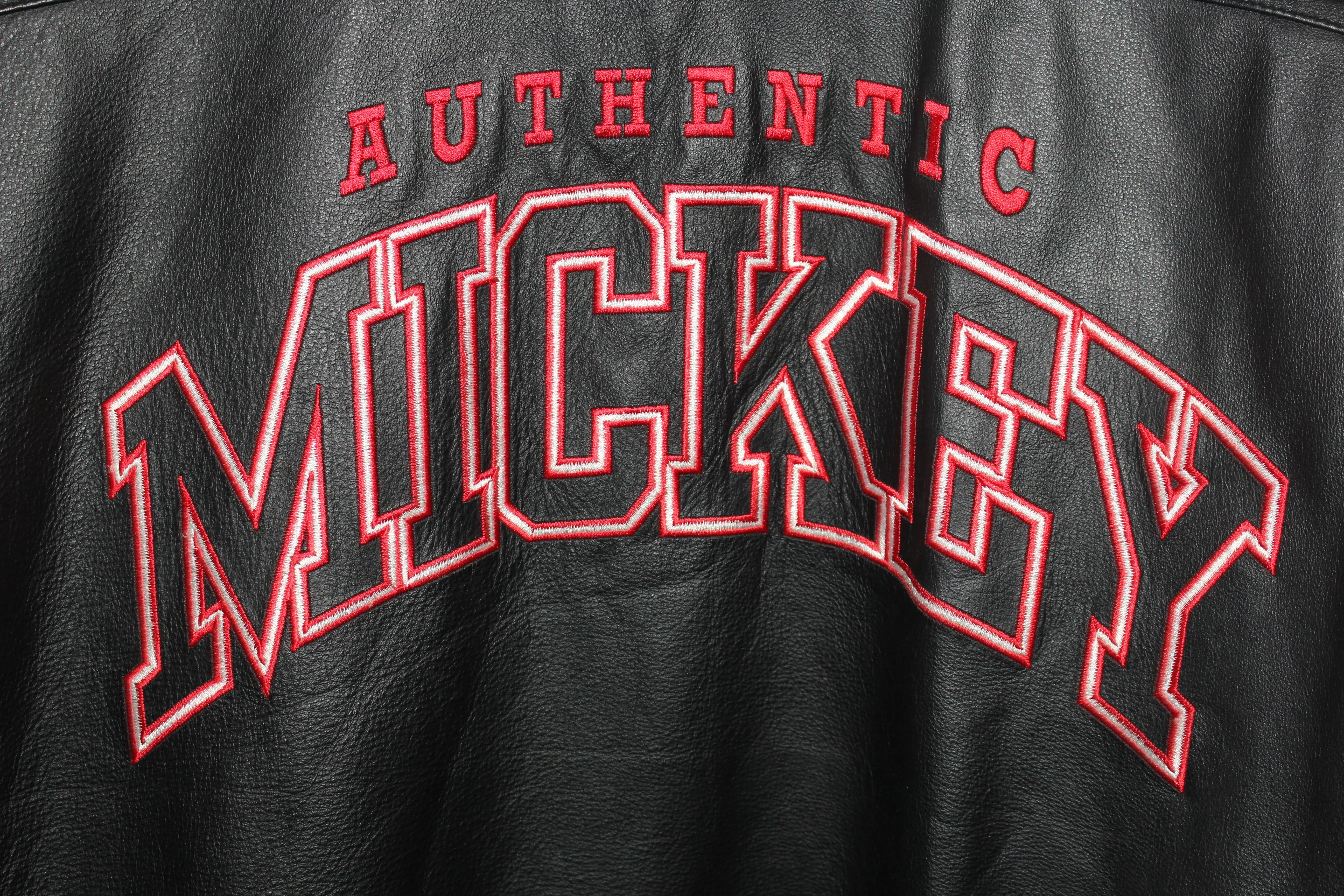 Rare Mickey Mouse Starter Leather Jacket (XL)