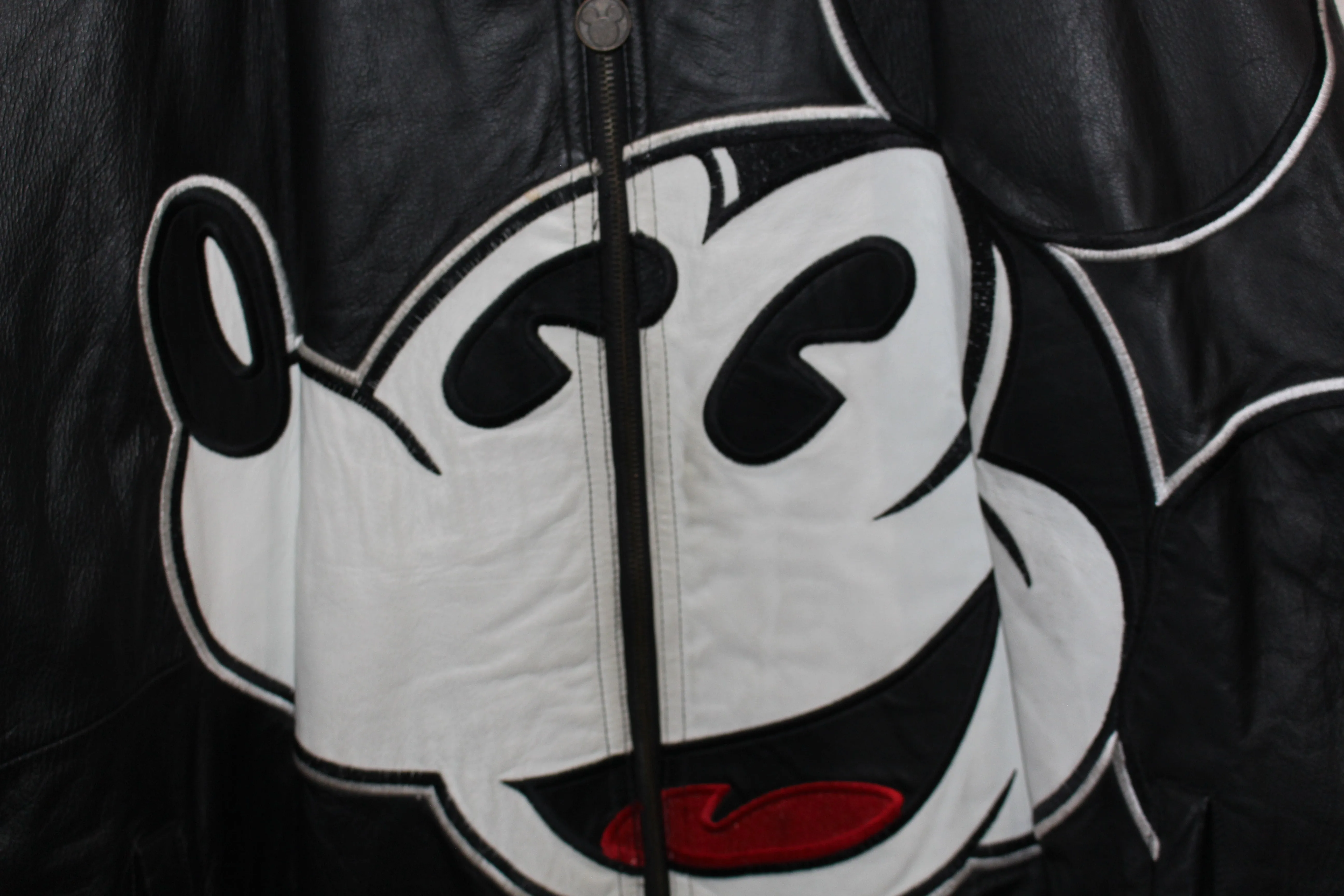 Rare Mickey Mouse Starter Leather Jacket (XL)