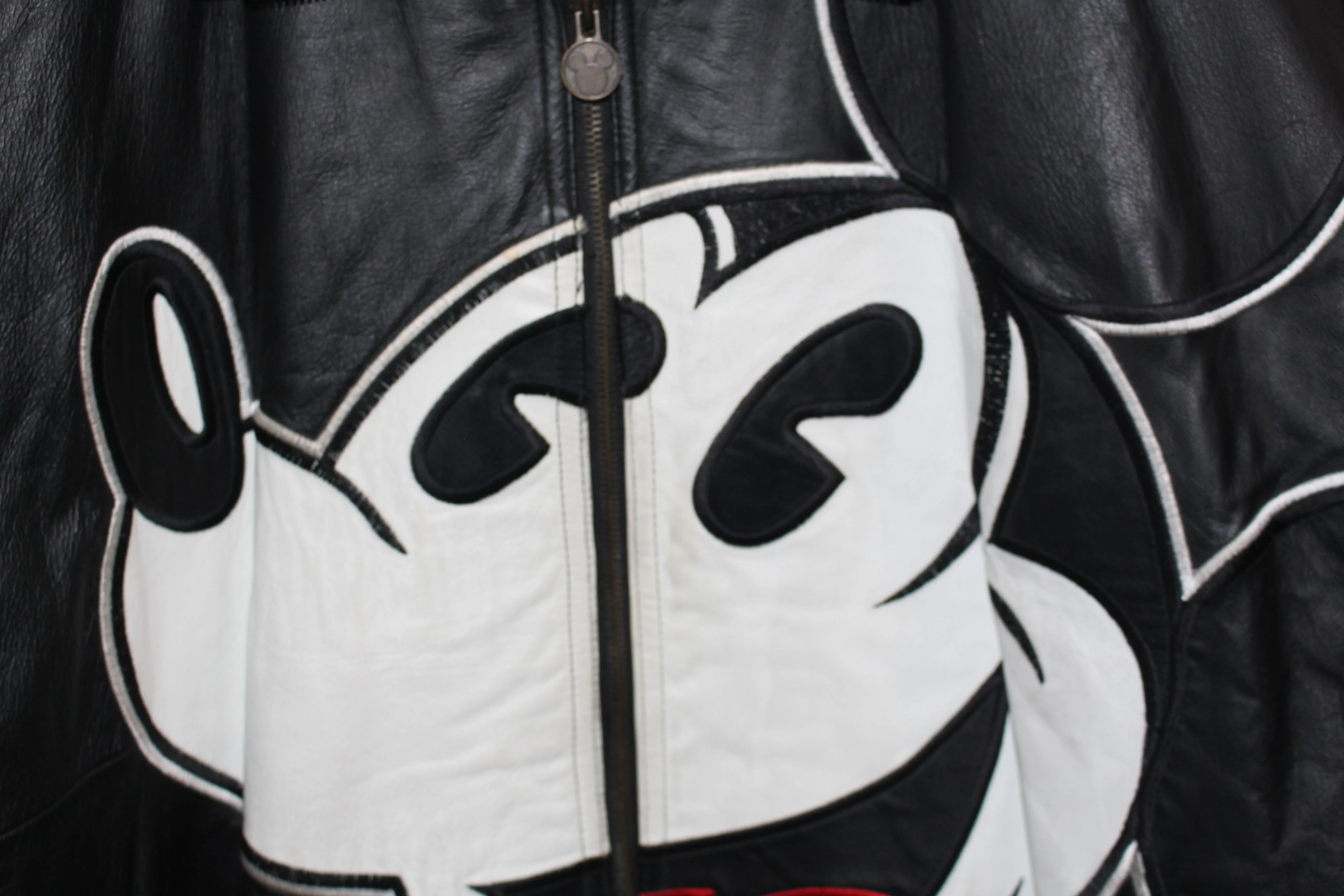 Rare Mickey Mouse Starter Leather Jacket (XL)