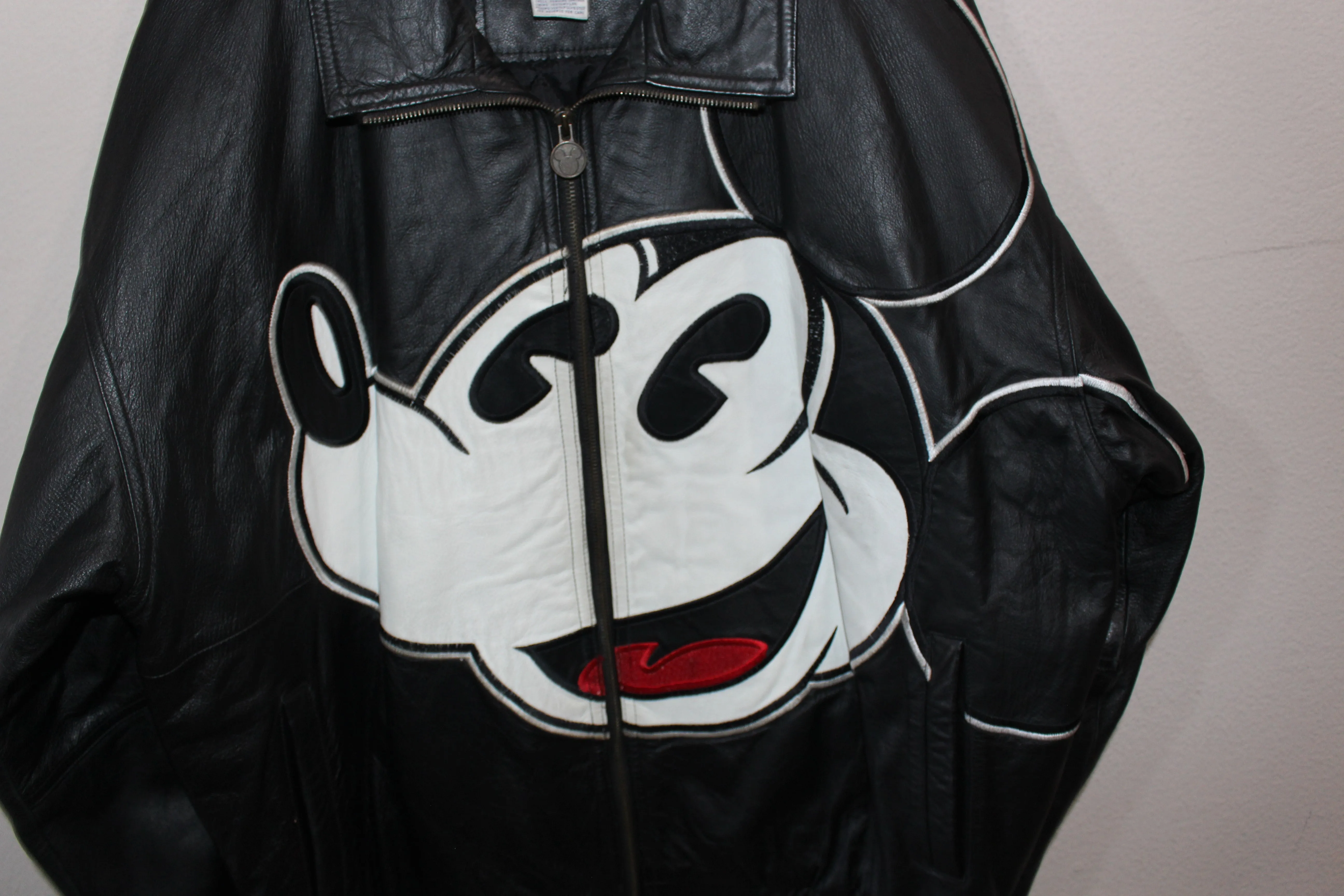 Rare Mickey Mouse Starter Leather Jacket (XL)