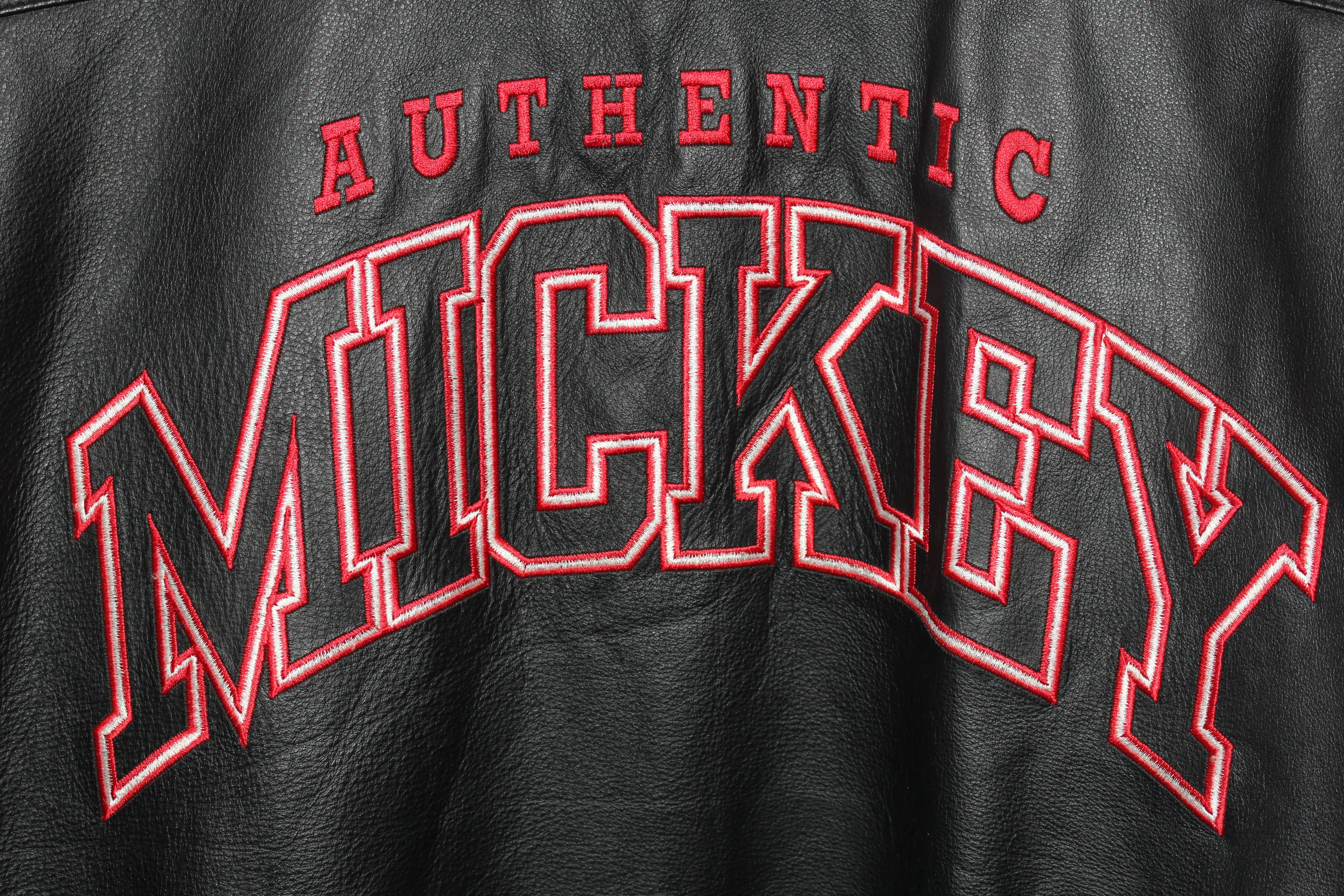 Rare Mickey Mouse Starter Leather Jacket (XL)