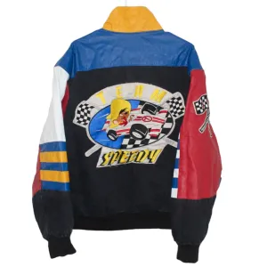 Rare Speedy Gonzales Looney Tunes Jeff Hamilton 1992 Leather Jacket (XL)