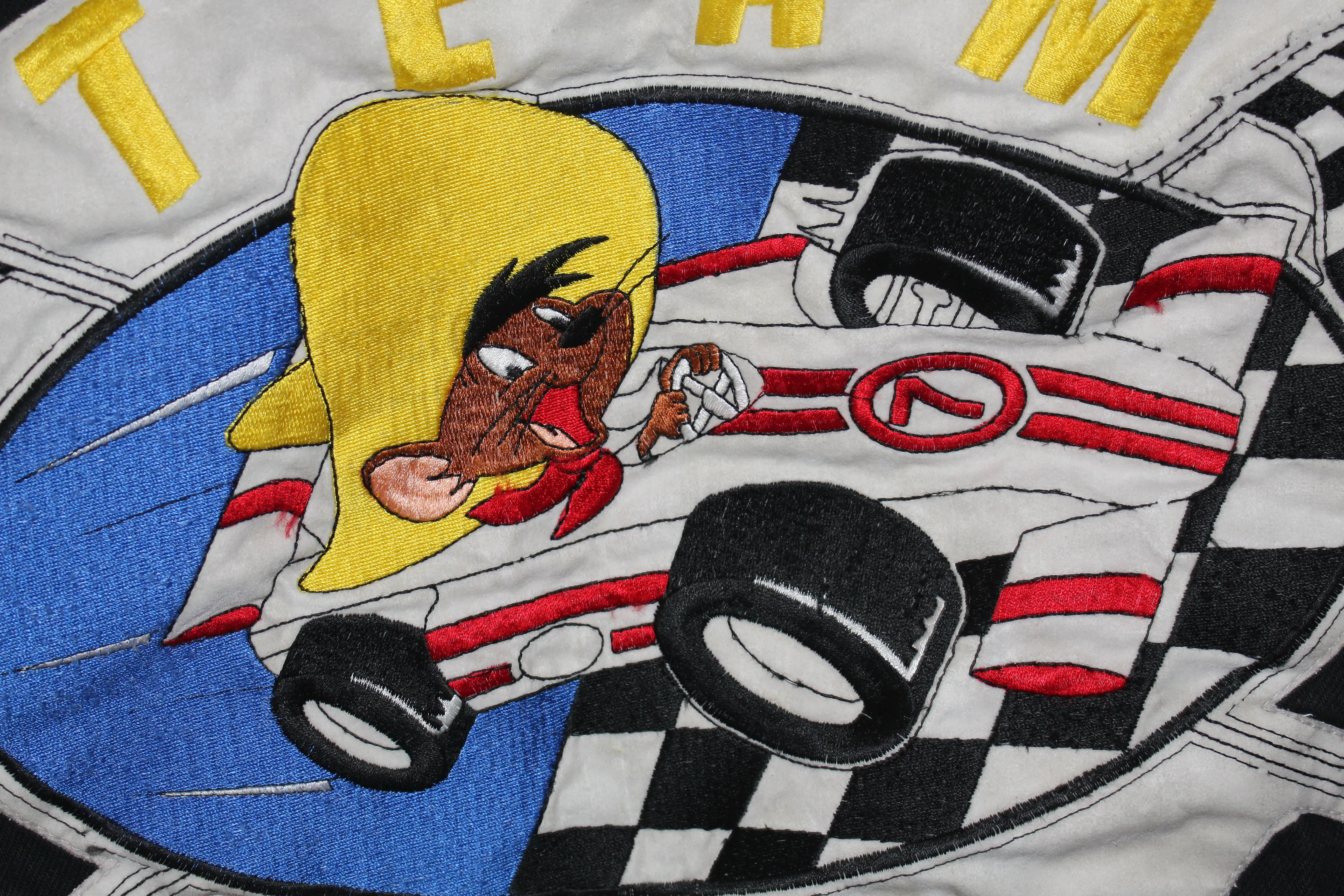 Rare Speedy Gonzales Looney Tunes Jeff Hamilton 1992 Leather Jacket (XL)