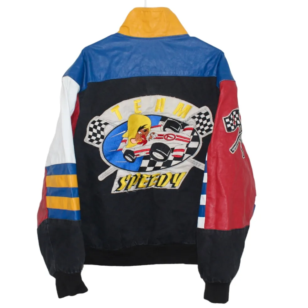 Rare Speedy Gonzales Looney Tunes Jeff Hamilton 1992 Leather Jacket (XL)