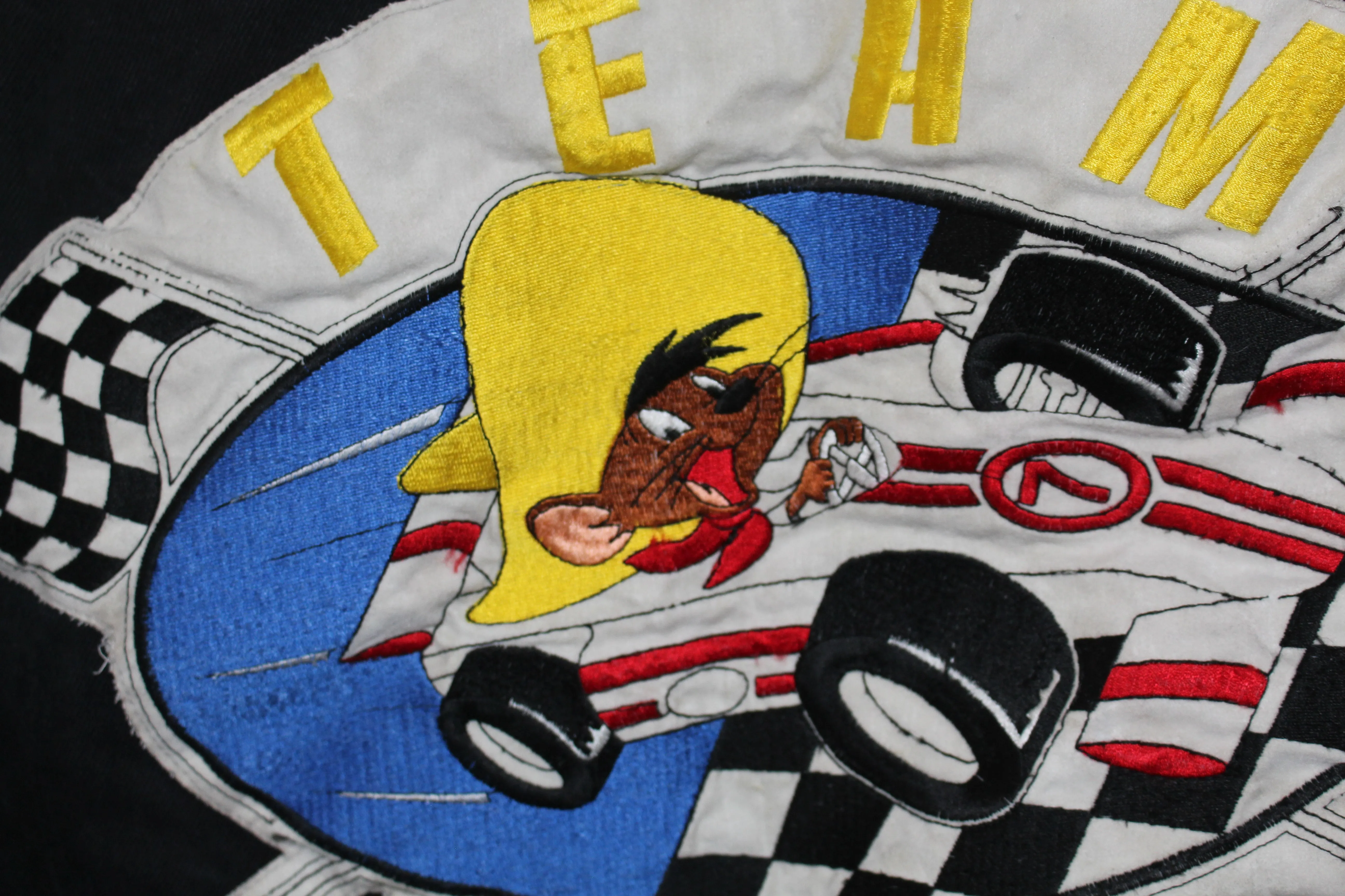 Rare Speedy Gonzales Looney Tunes Jeff Hamilton 1992 Leather Jacket (XL)