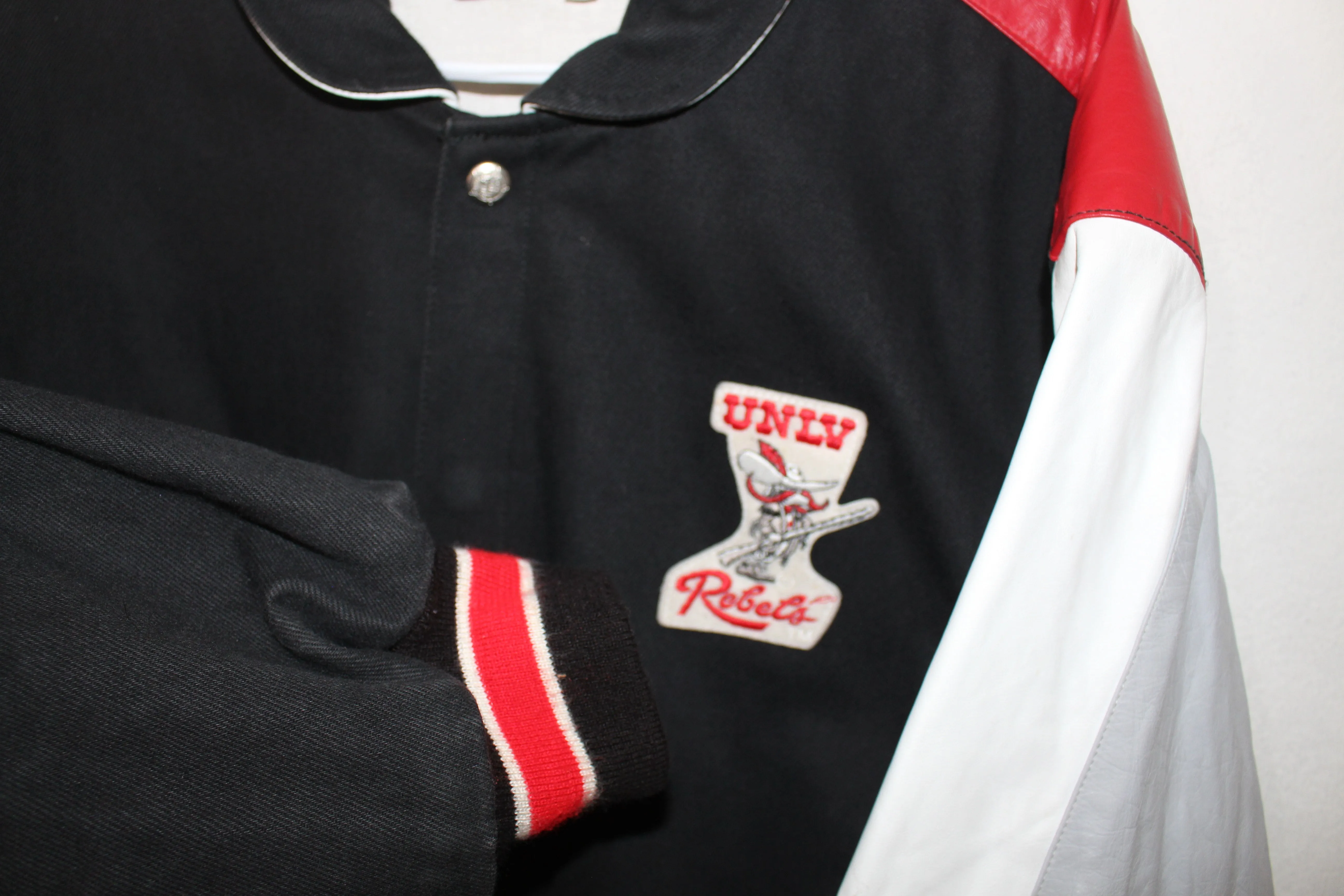 Rare UNLV Rebels Jeff Hamilton Leather Jacket (L)