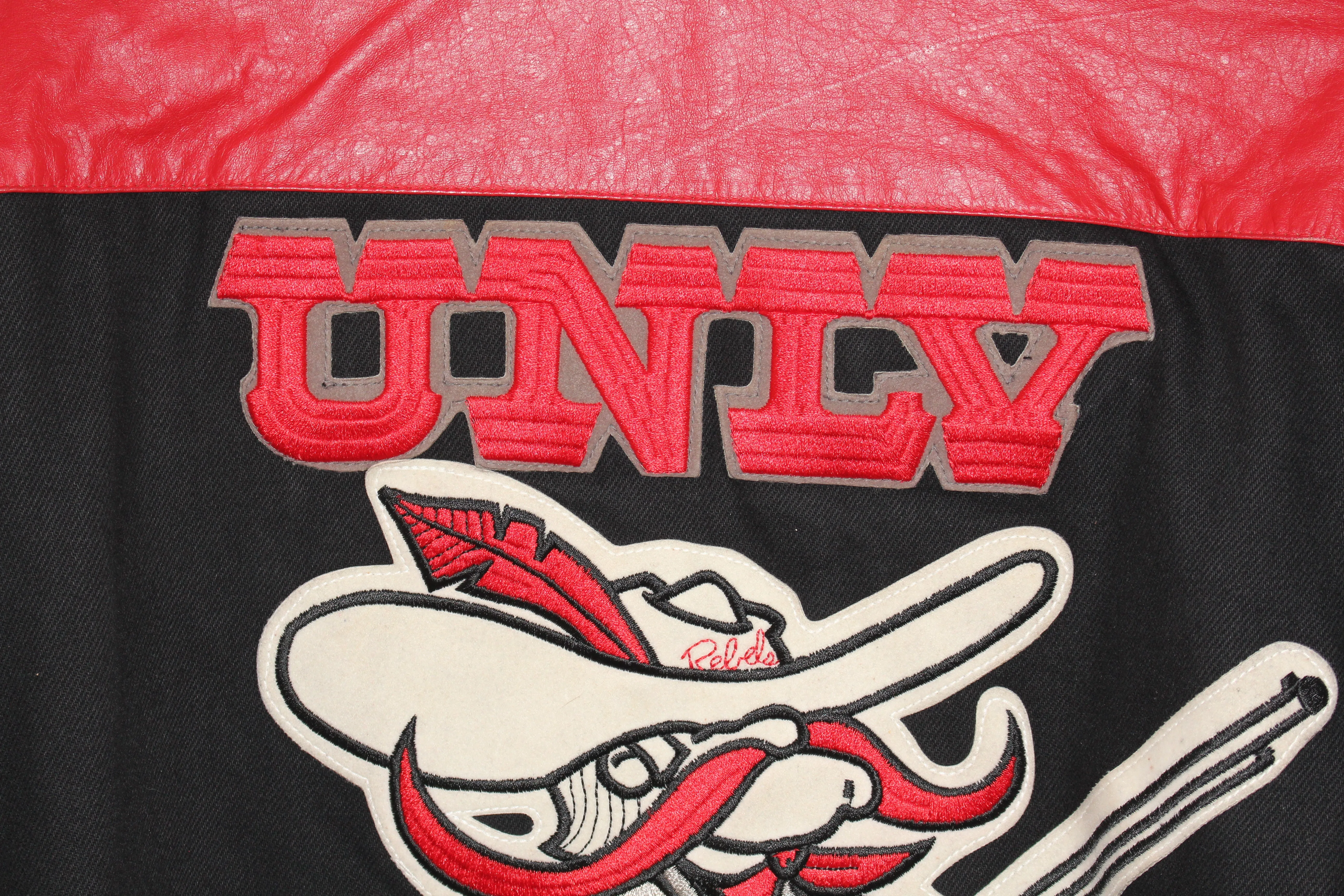 Rare UNLV Rebels Jeff Hamilton Leather Jacket (L)