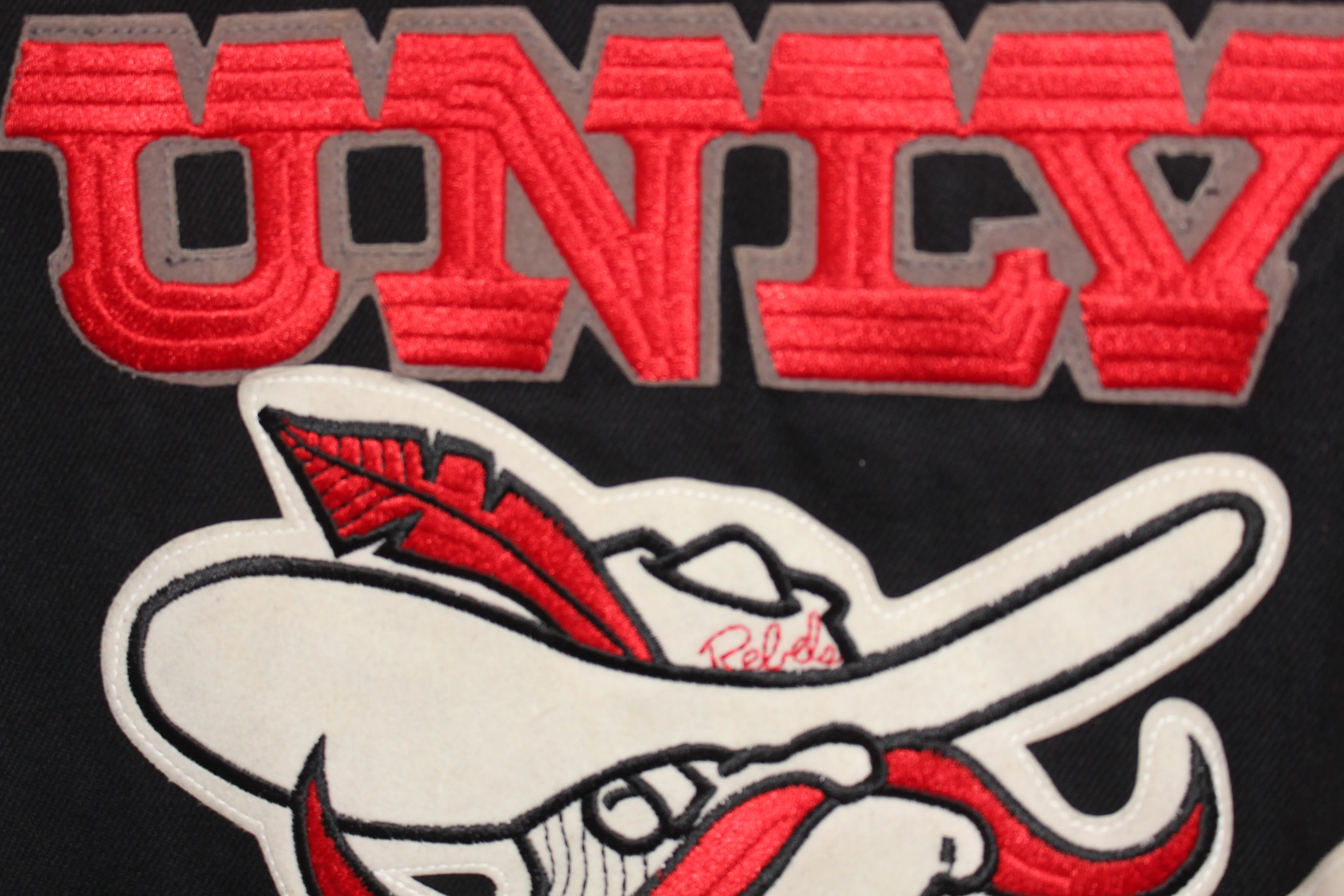 Rare UNLV Rebels Jeff Hamilton Leather Jacket (L)