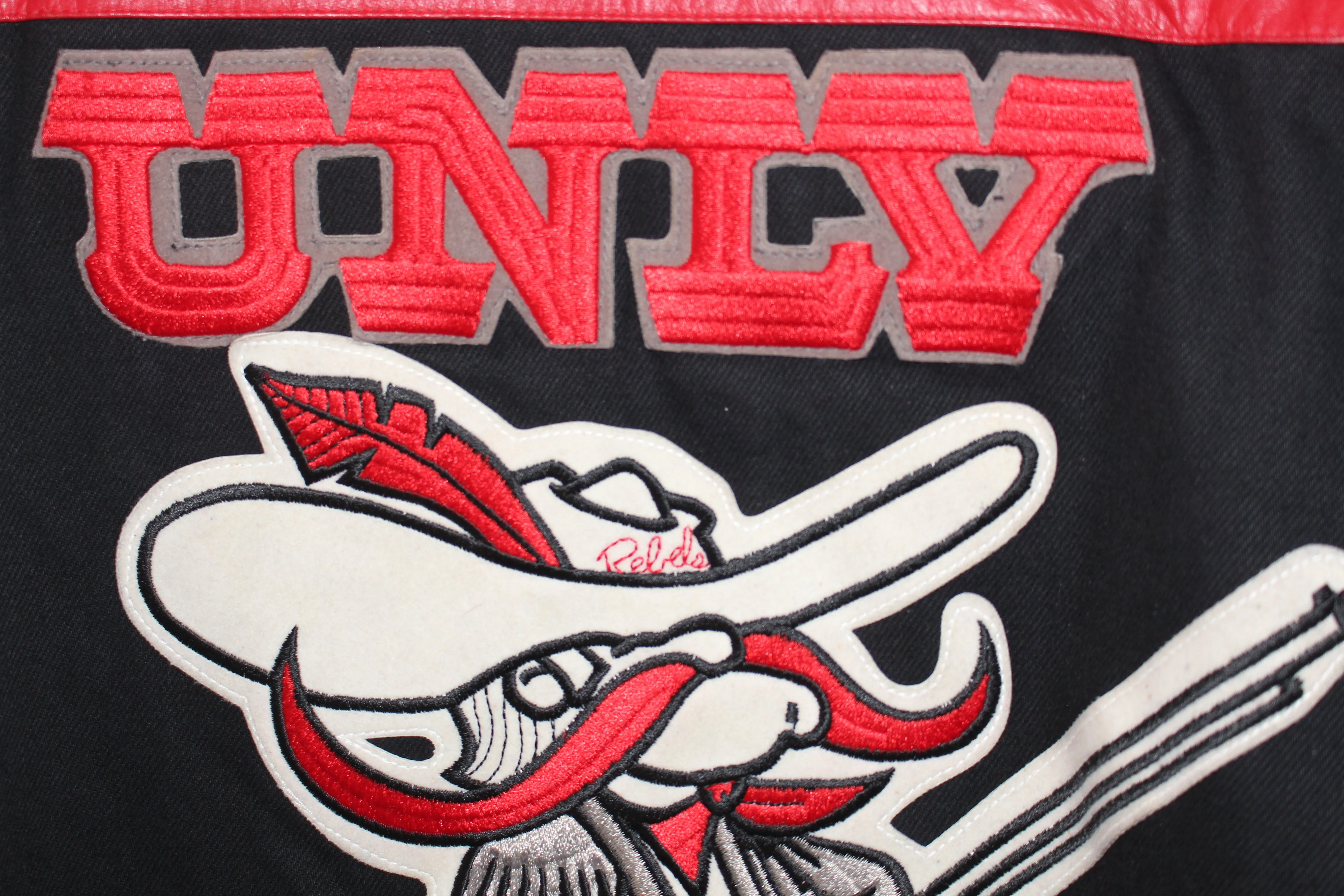 Rare UNLV Rebels Jeff Hamilton Leather Jacket (L)