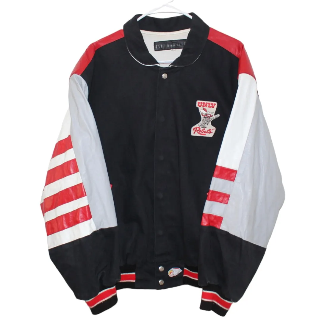 Rare UNLV Rebels Jeff Hamilton Leather Jacket (L)
