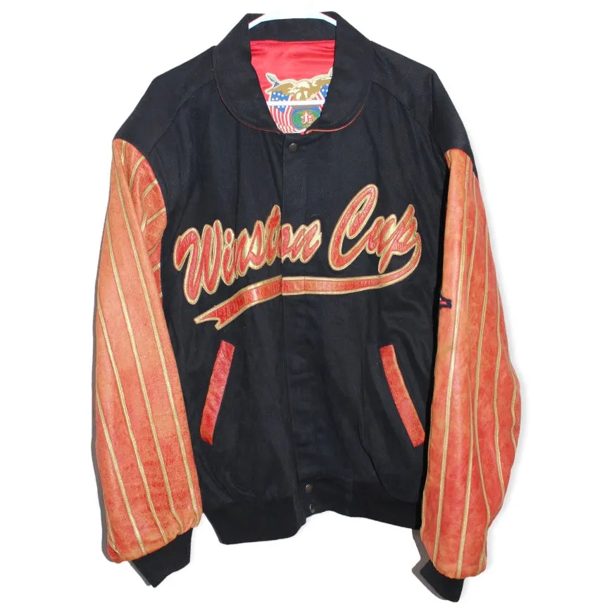 Rare Winston Cup Series NASCAR Jeff Hamilton Leather Jacket (XL)