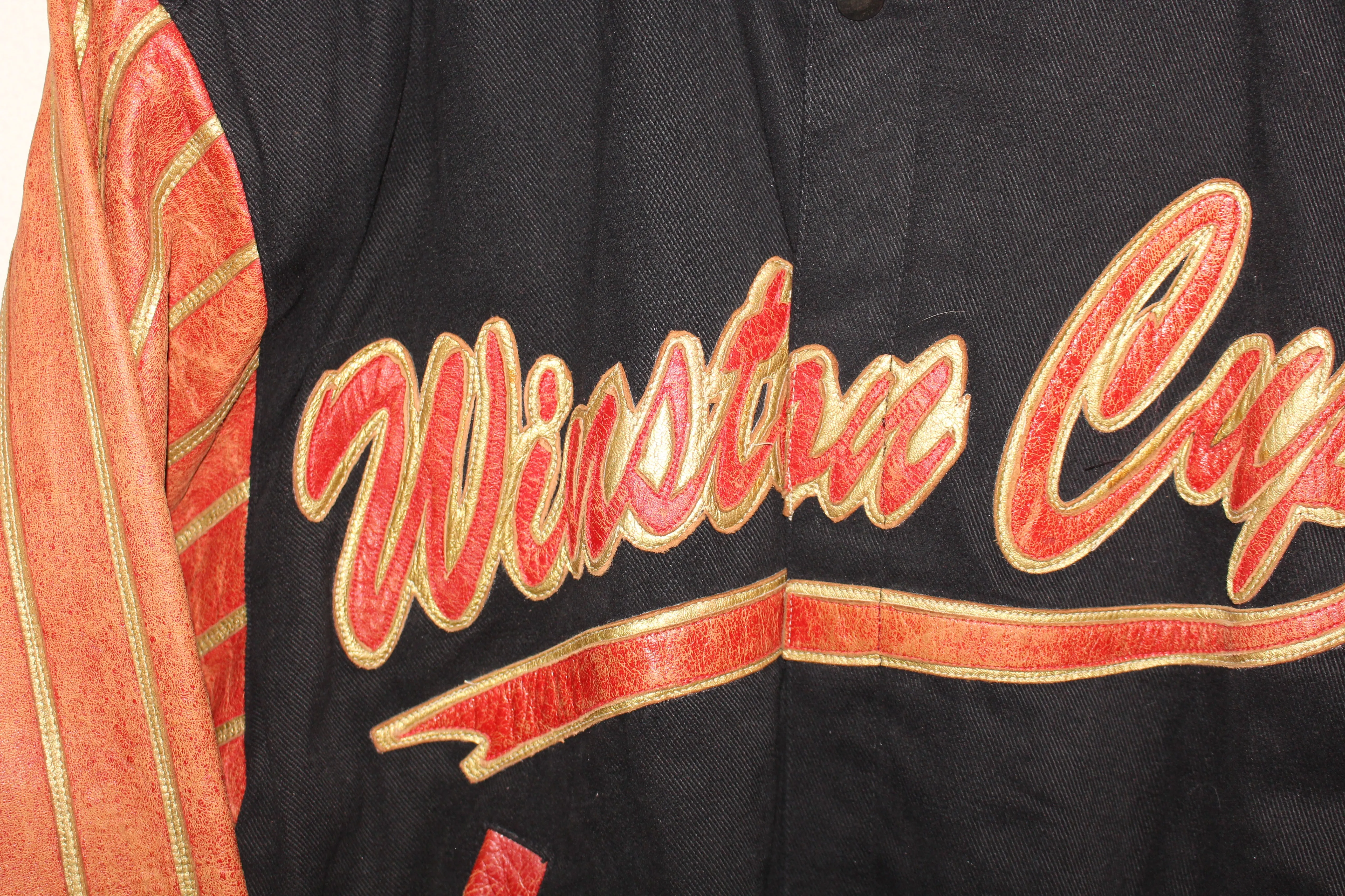 Rare Winston Cup Series NASCAR Jeff Hamilton Leather Jacket (XL)